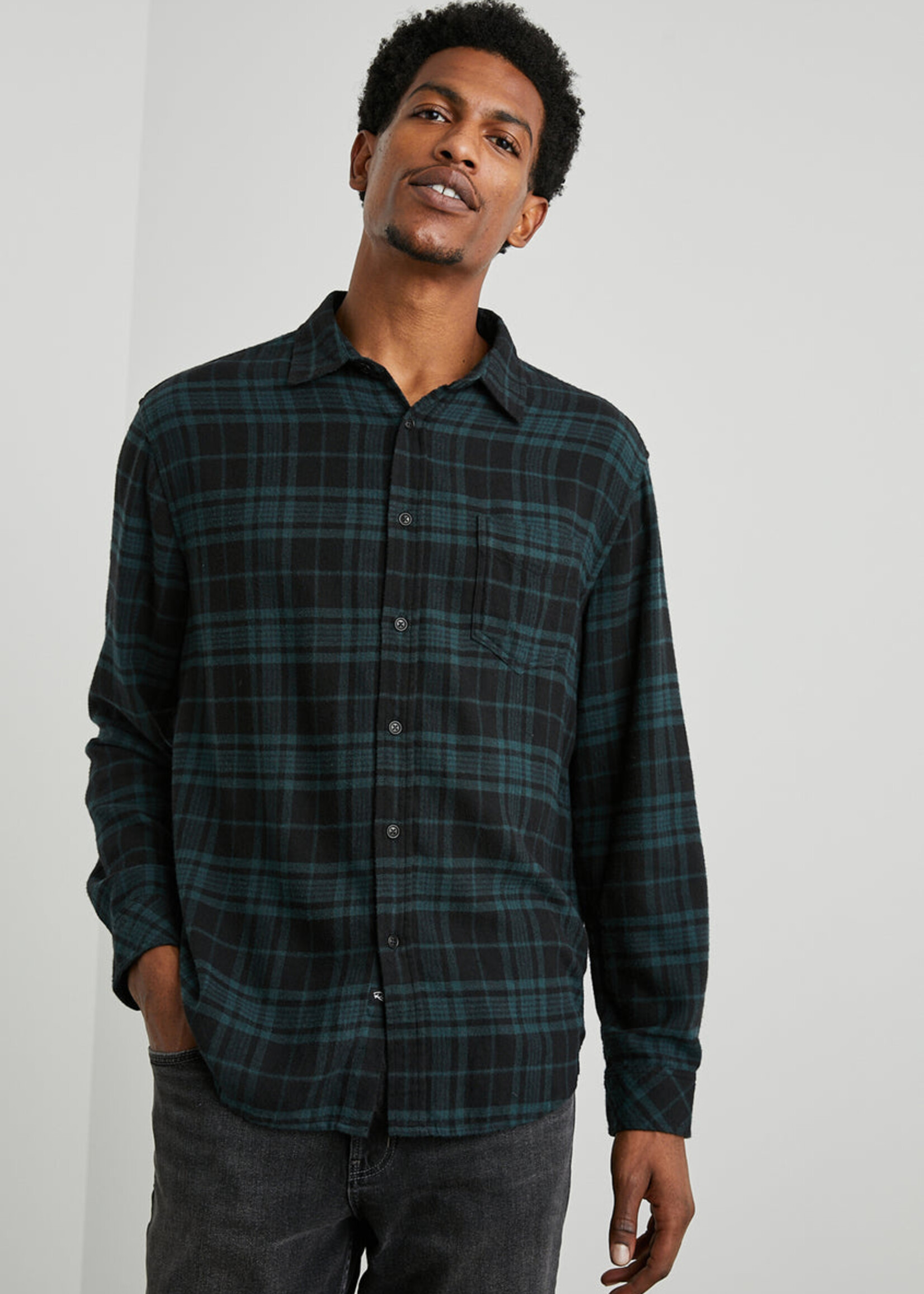Rails Rails Chemise Lennox  - Emerald Shadow