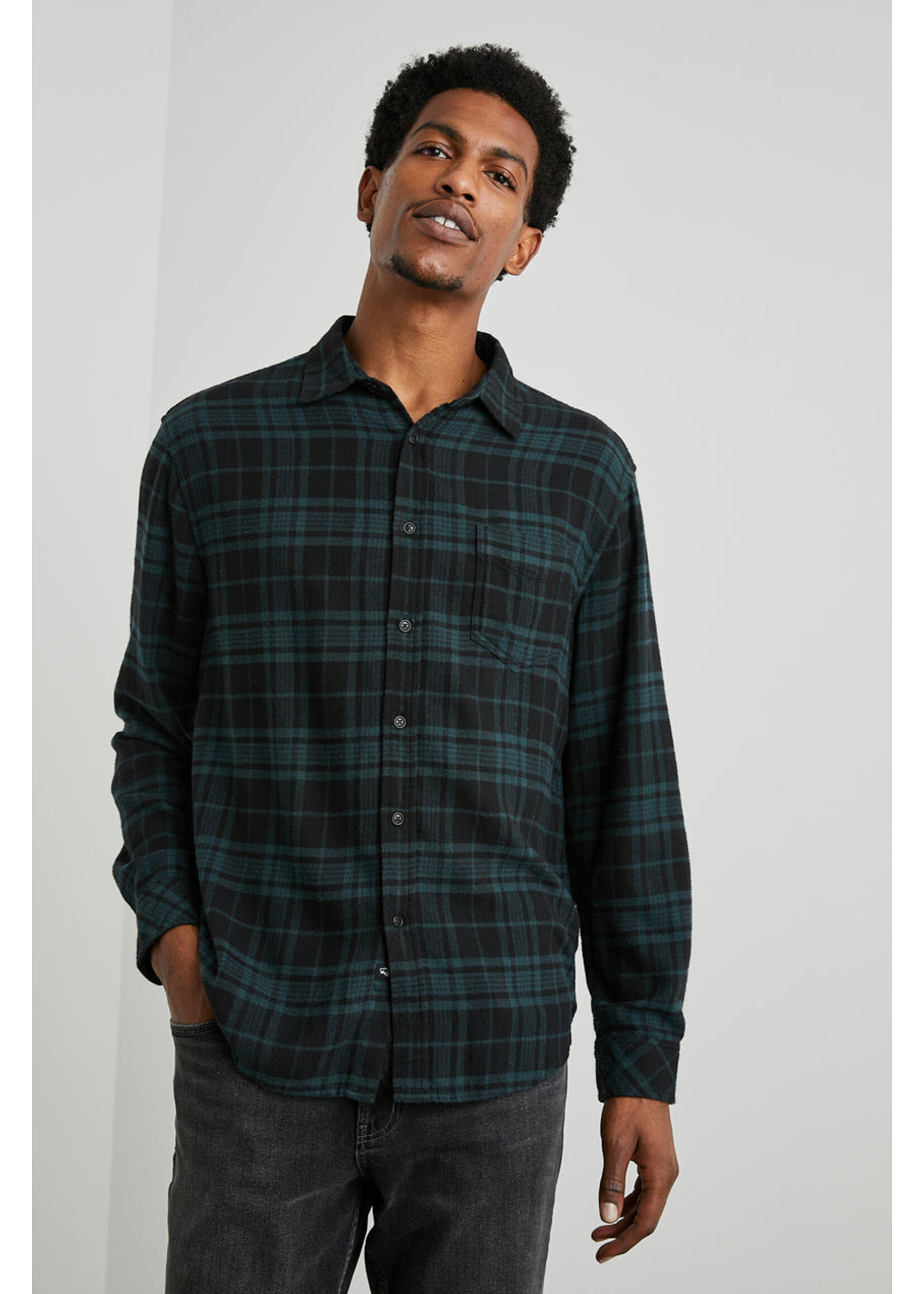 Rails Rails Chemise Lennox  - Emerald Shadow