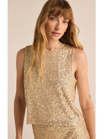 Z-Supply Z-Supply Sloane Sequin Top - Champagne