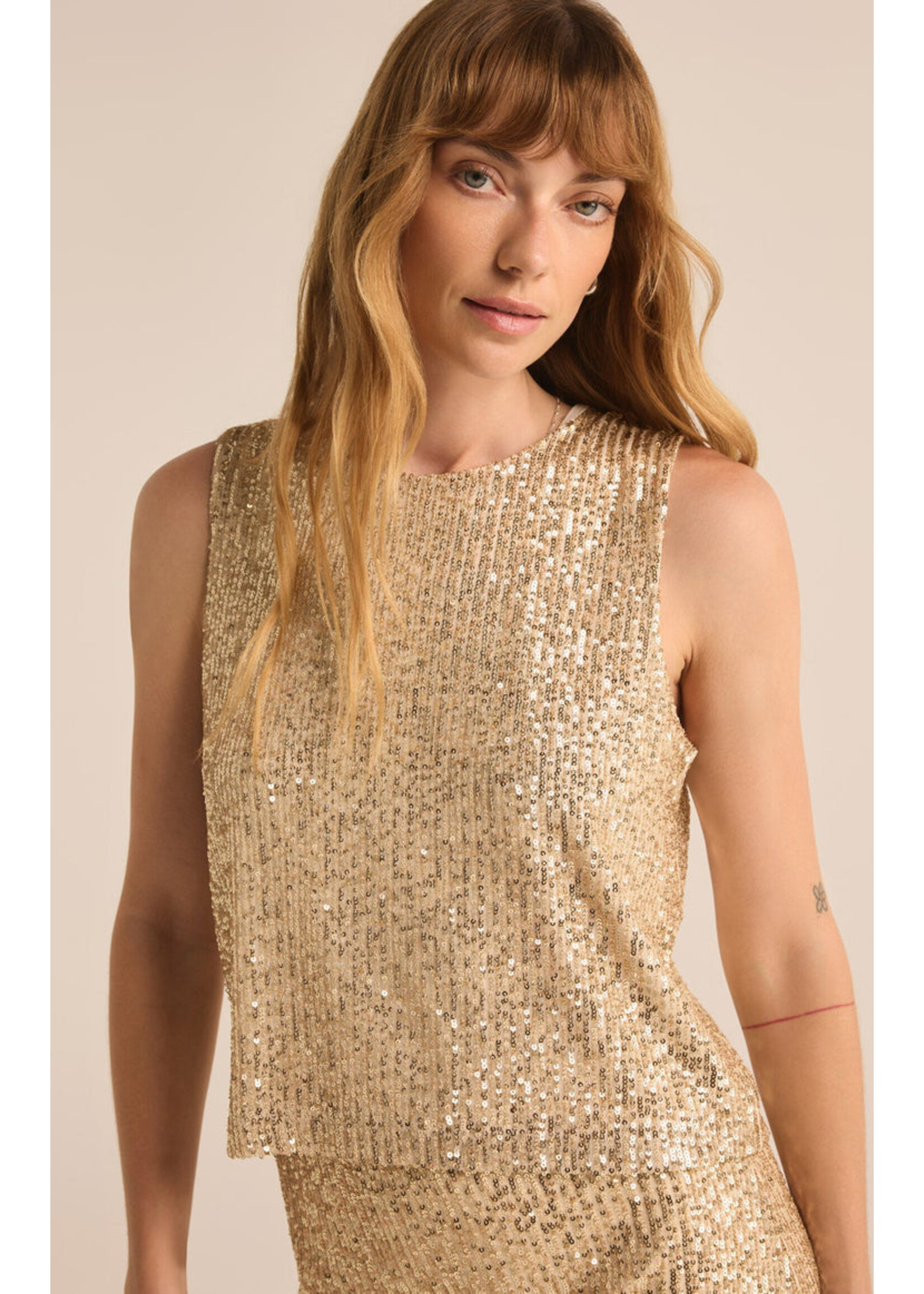 Z-Supply Z-Supply Haut Sloane Sequin - Champagne