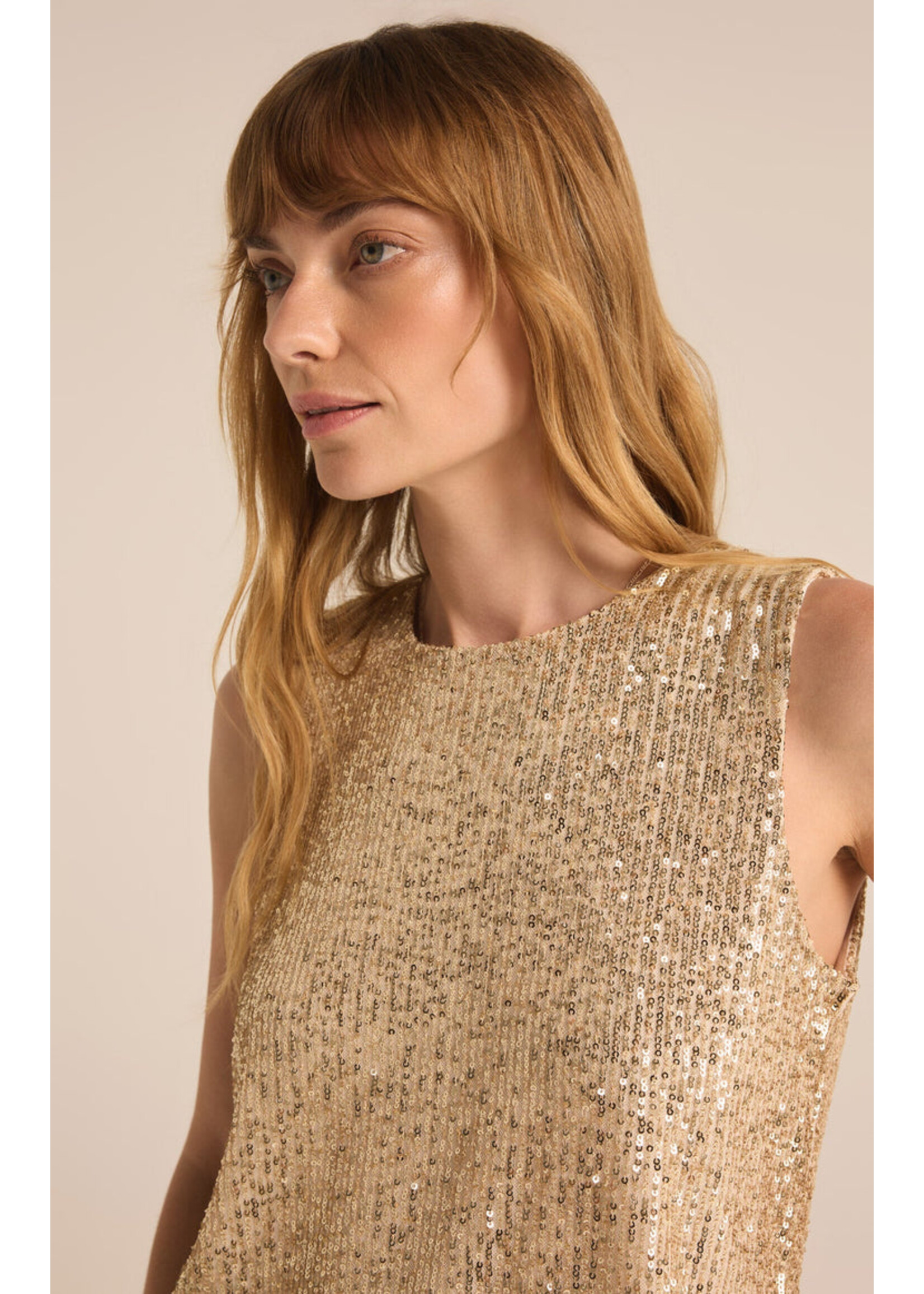 Z-Supply Z-Supply Sloane Sequin Top - Champagne