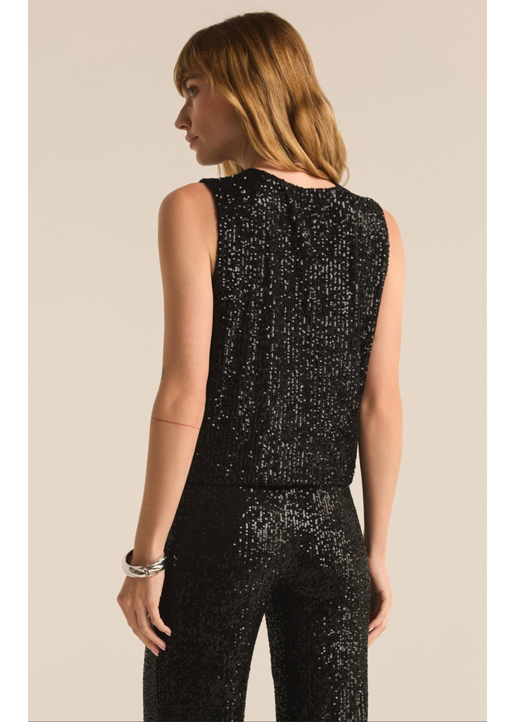 Z-Supply Z-Supply Haut  Sloane Sequin - Noir
