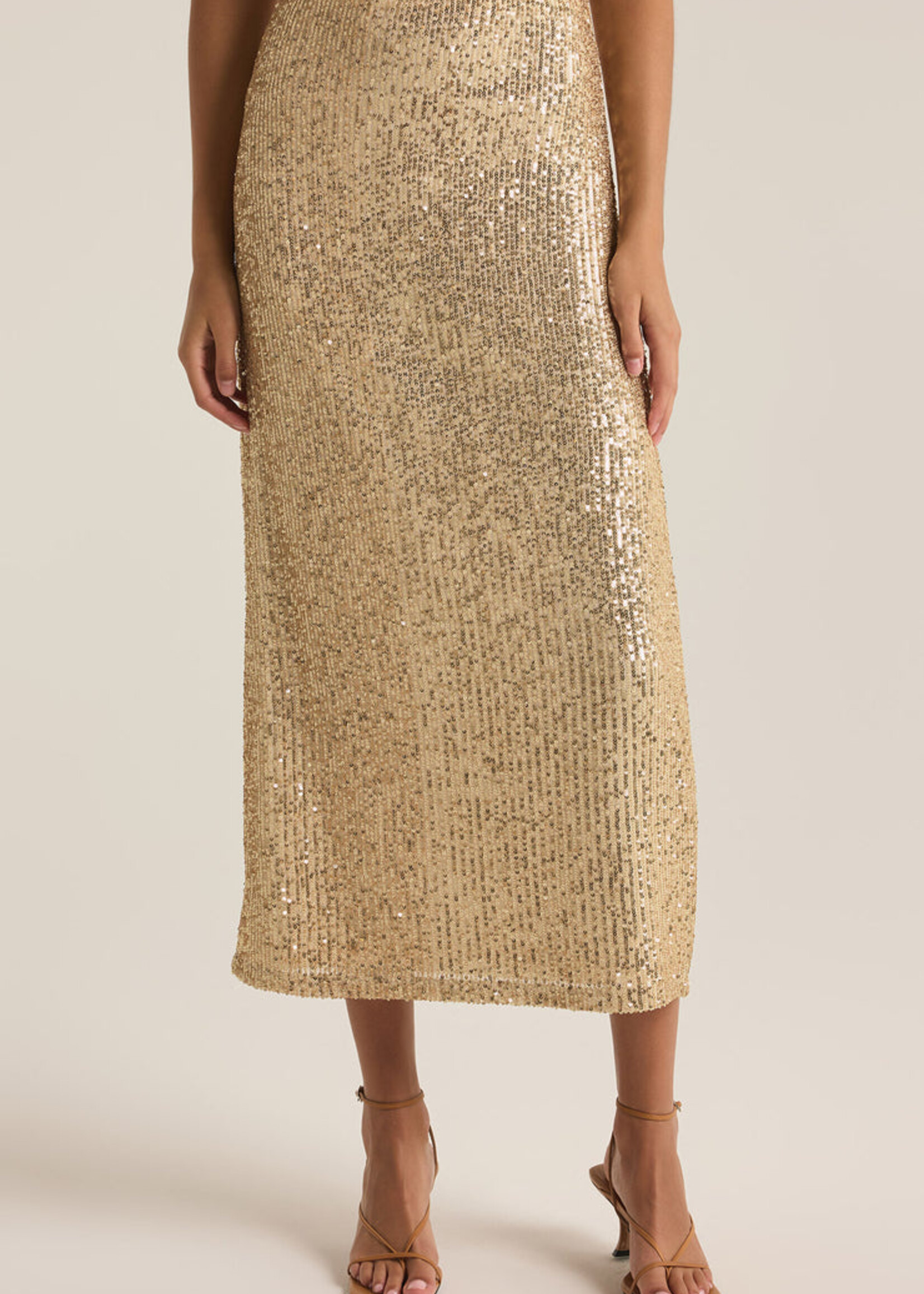 Z-Supply Z-Supply Jupe Saturn Sequin - Champagne