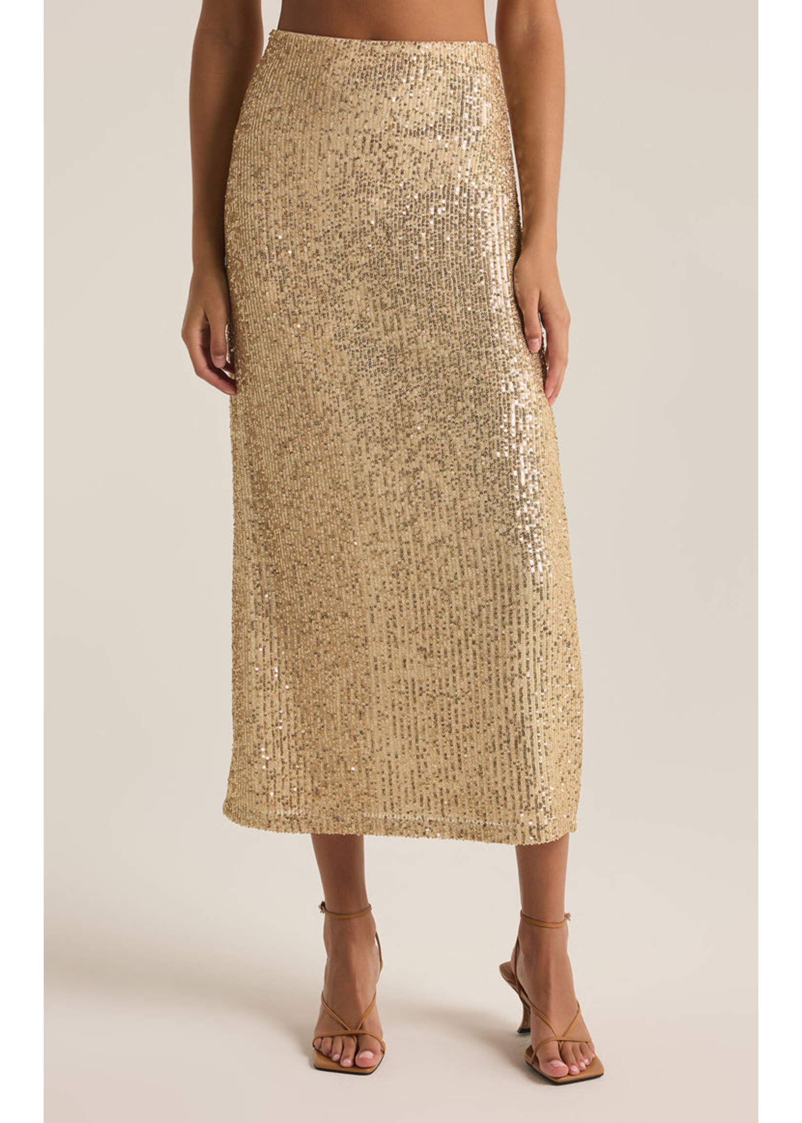 Z-Supply Z-Supply Saturn Sequin Skirt - Champagne