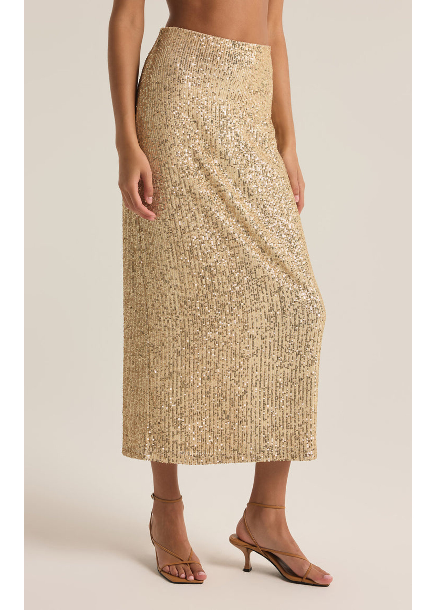 Z-Supply Z-Supply Saturn Sequin Skirt - Champagne