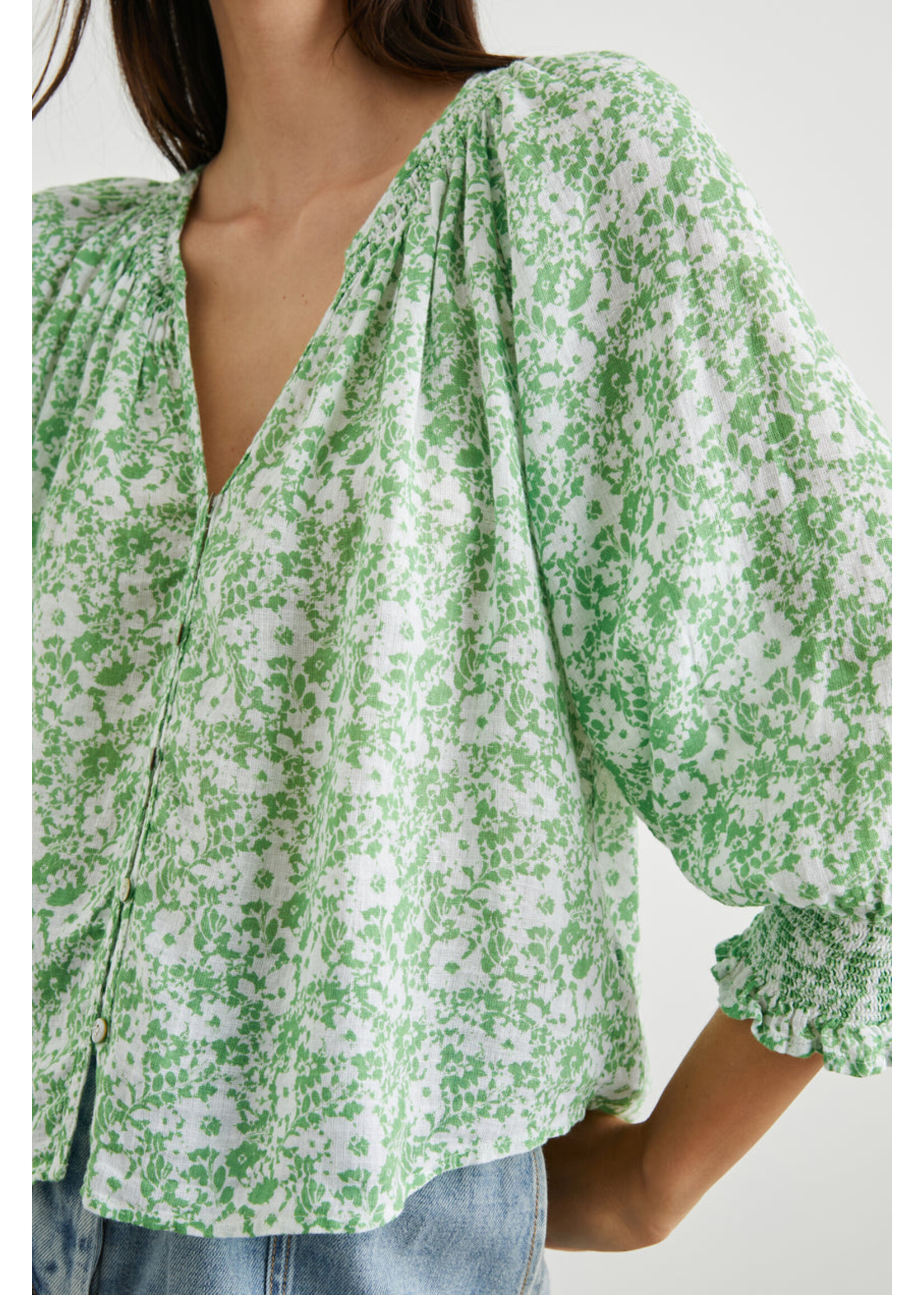 Rails Rails Mariah Top - Green Texture Floral