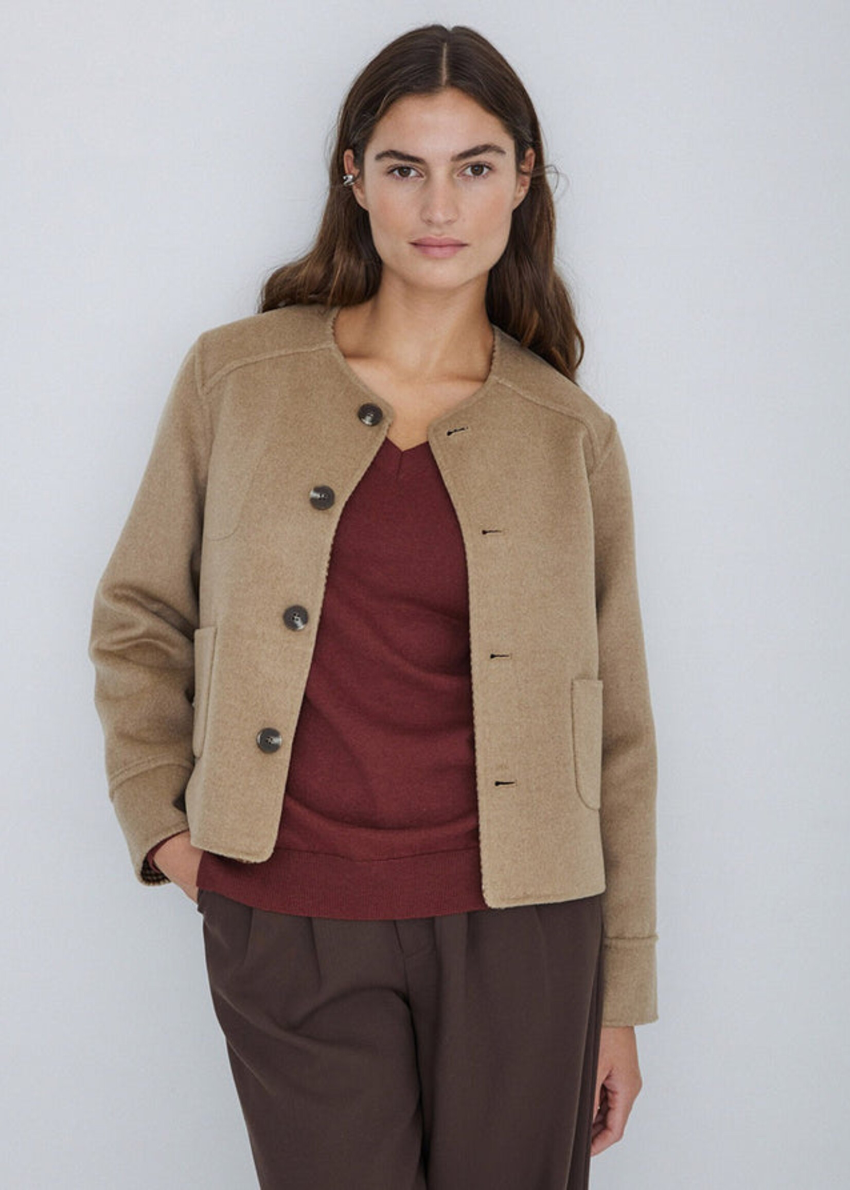 Yerse Yerse Manteau Réversible - Sable