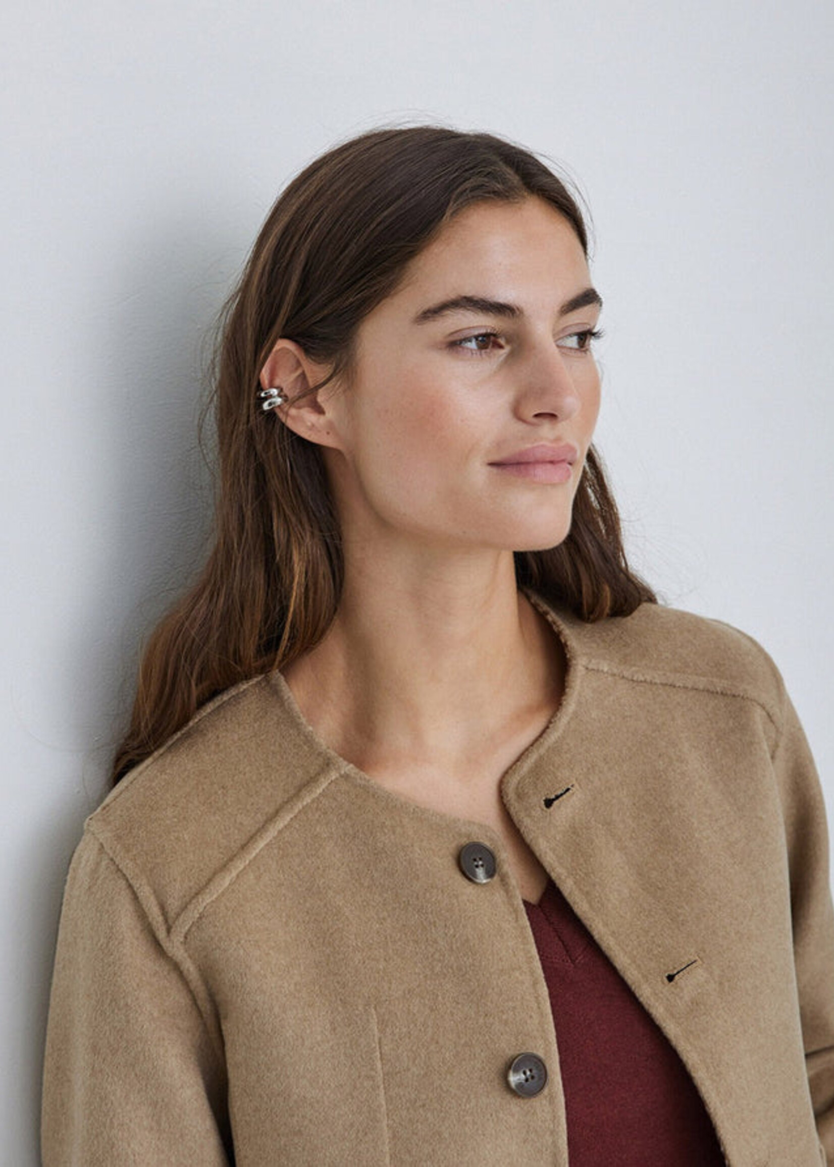 Yerse Yerse Manteau Réversible - Sable