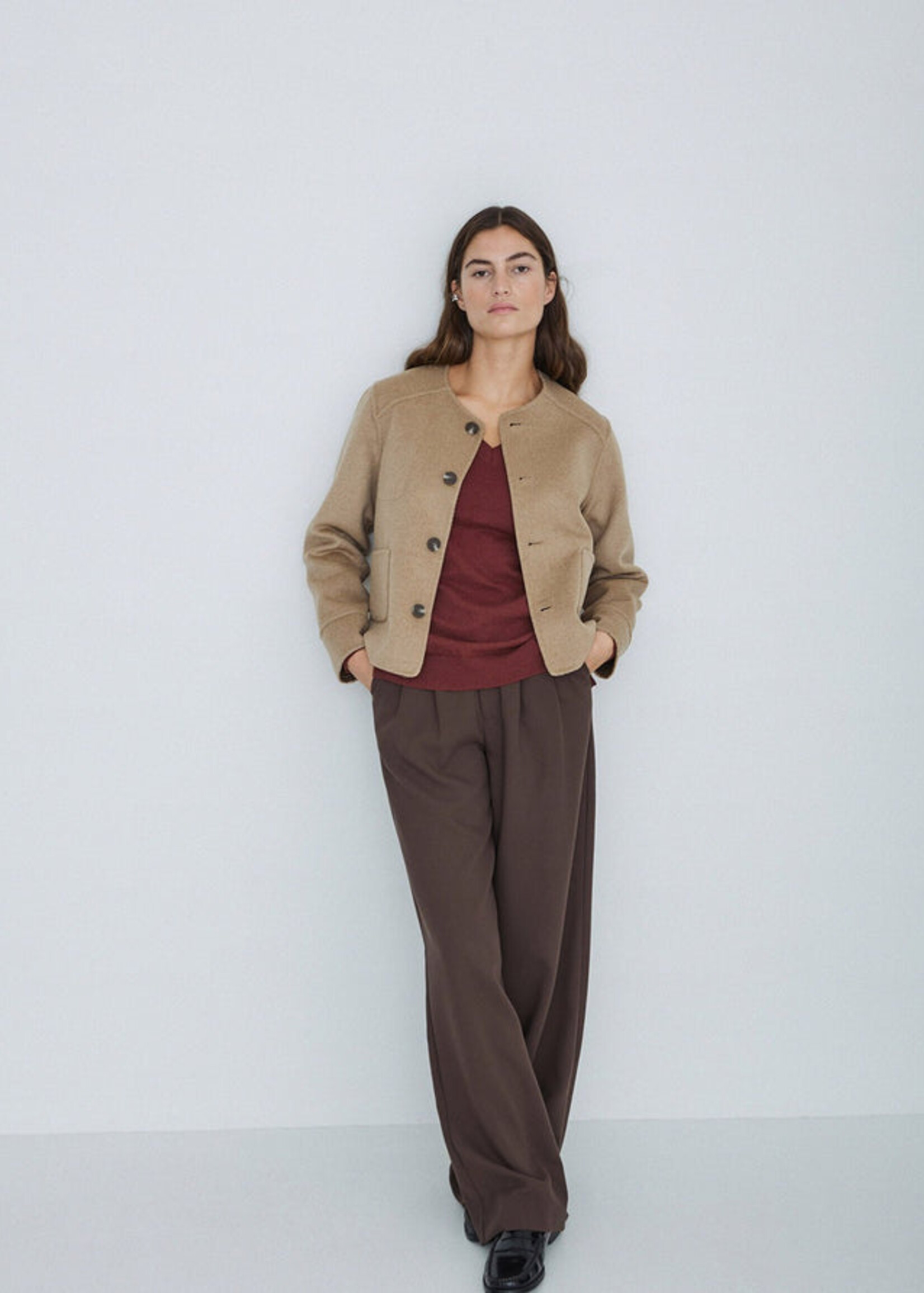 Yerse Yerse Manteau Réversible - Sable