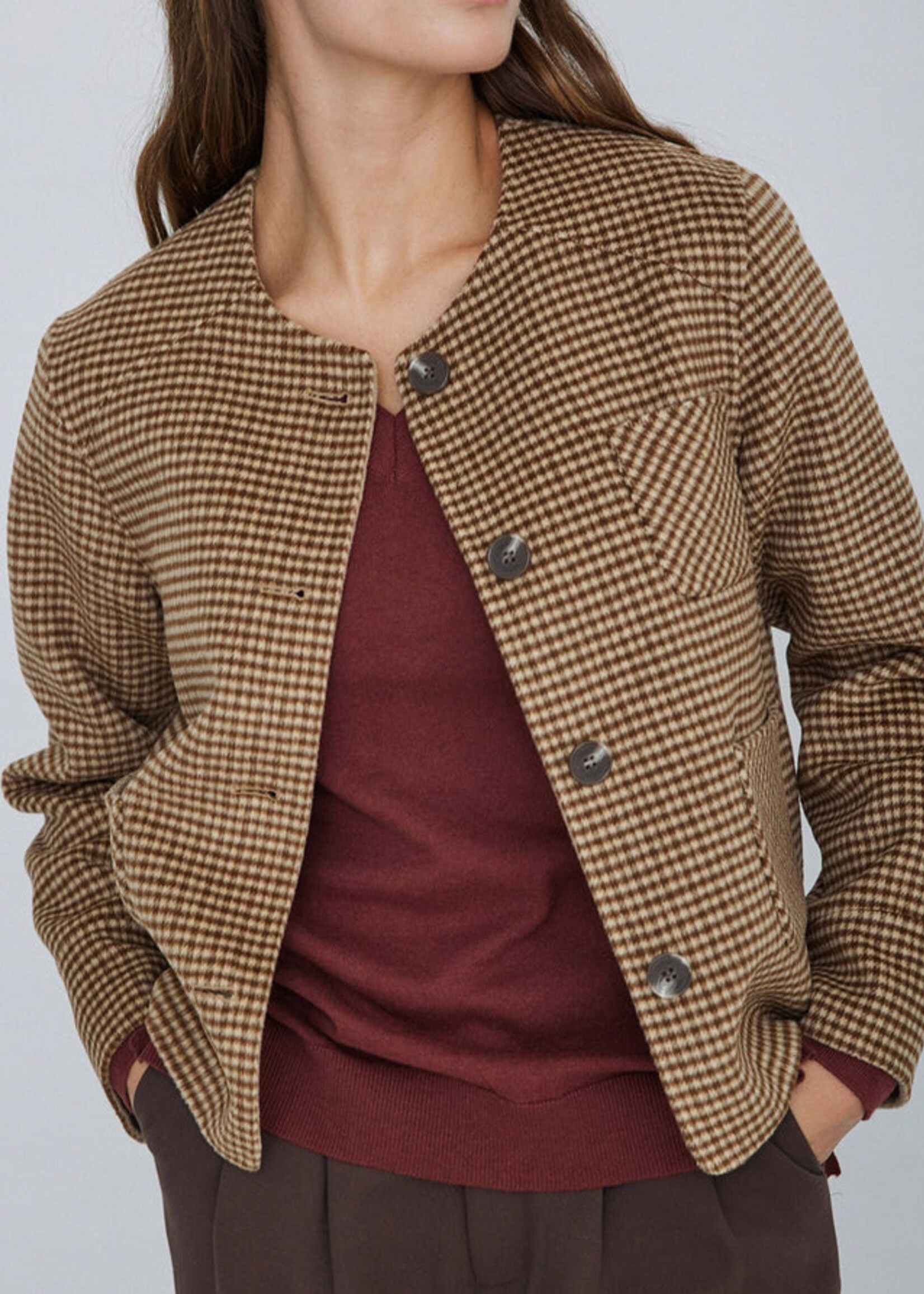 Yerse Yerse Manteau Réversible - Sable