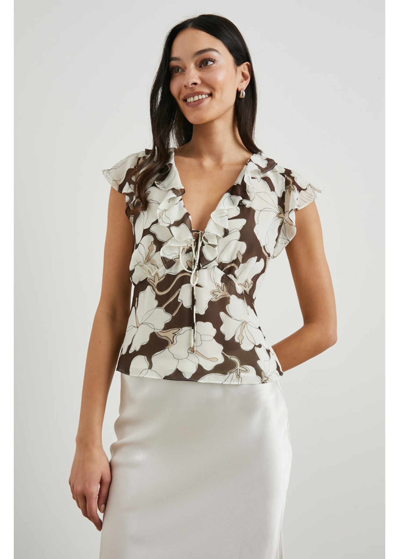 Rails Rails Haut Carmine - Mocha Floral