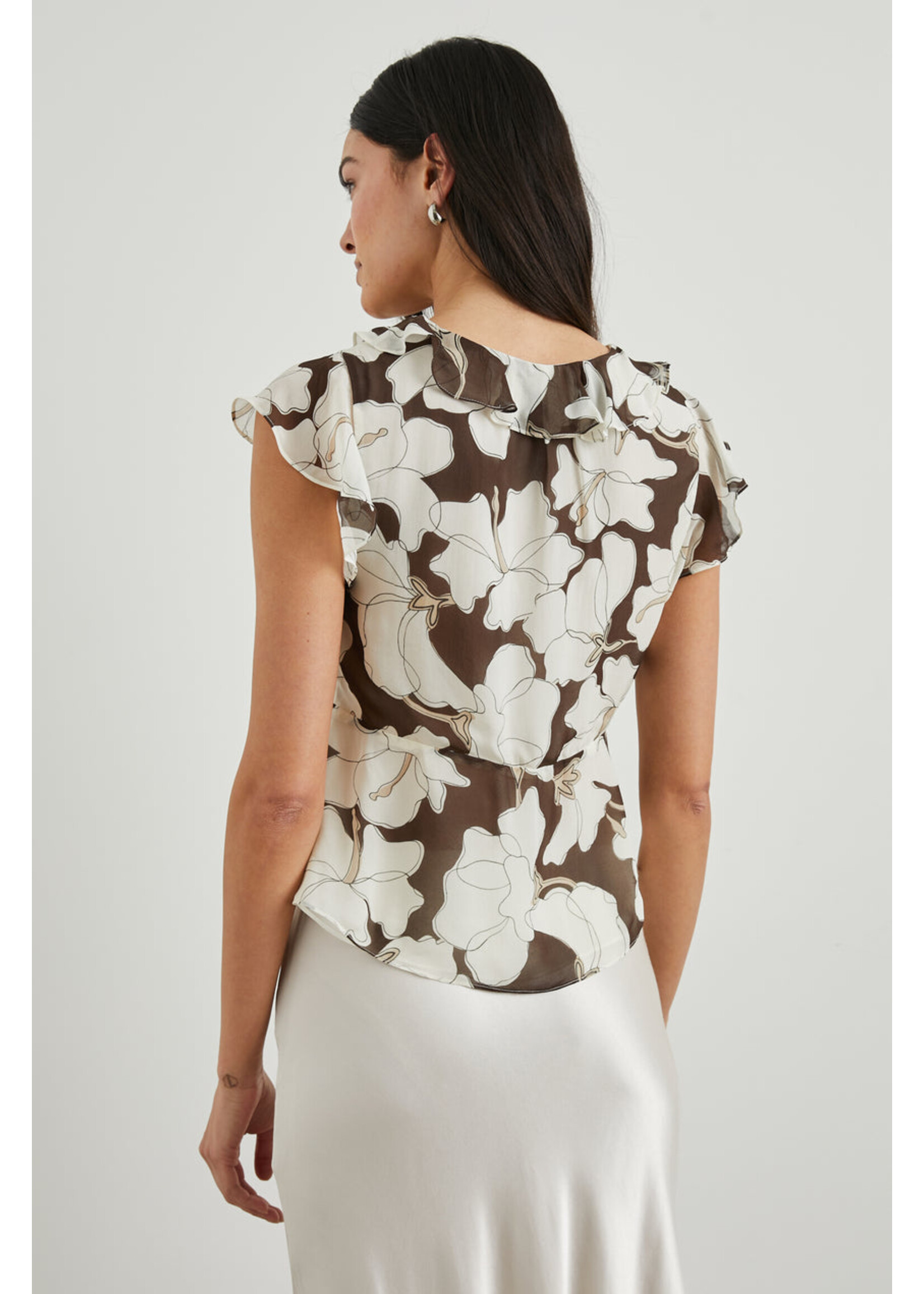 Rails Rails Carmine Top  - Mocha Floral