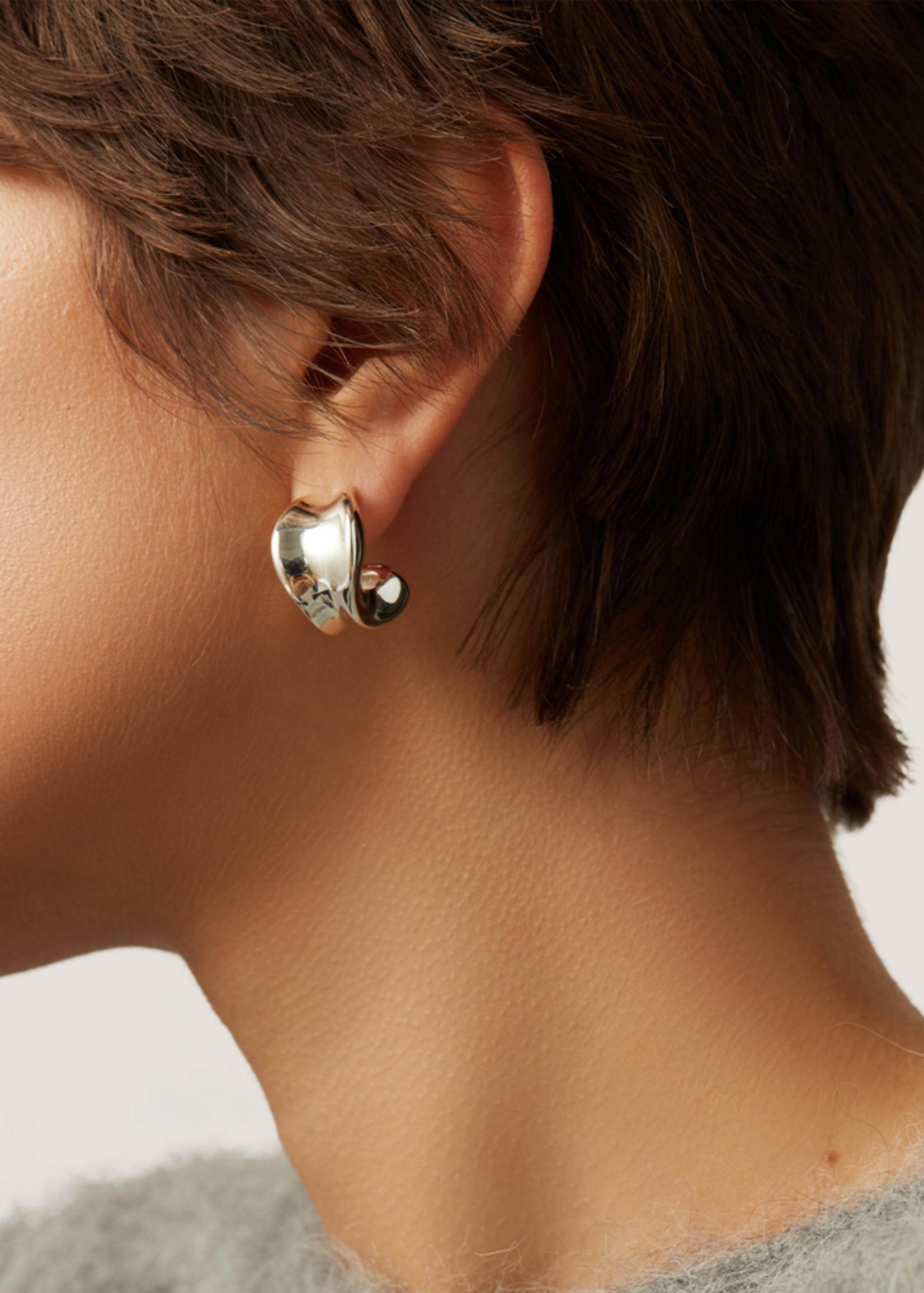 Jenny Bird Créoles Chunky Doune (Deux Couleurs)