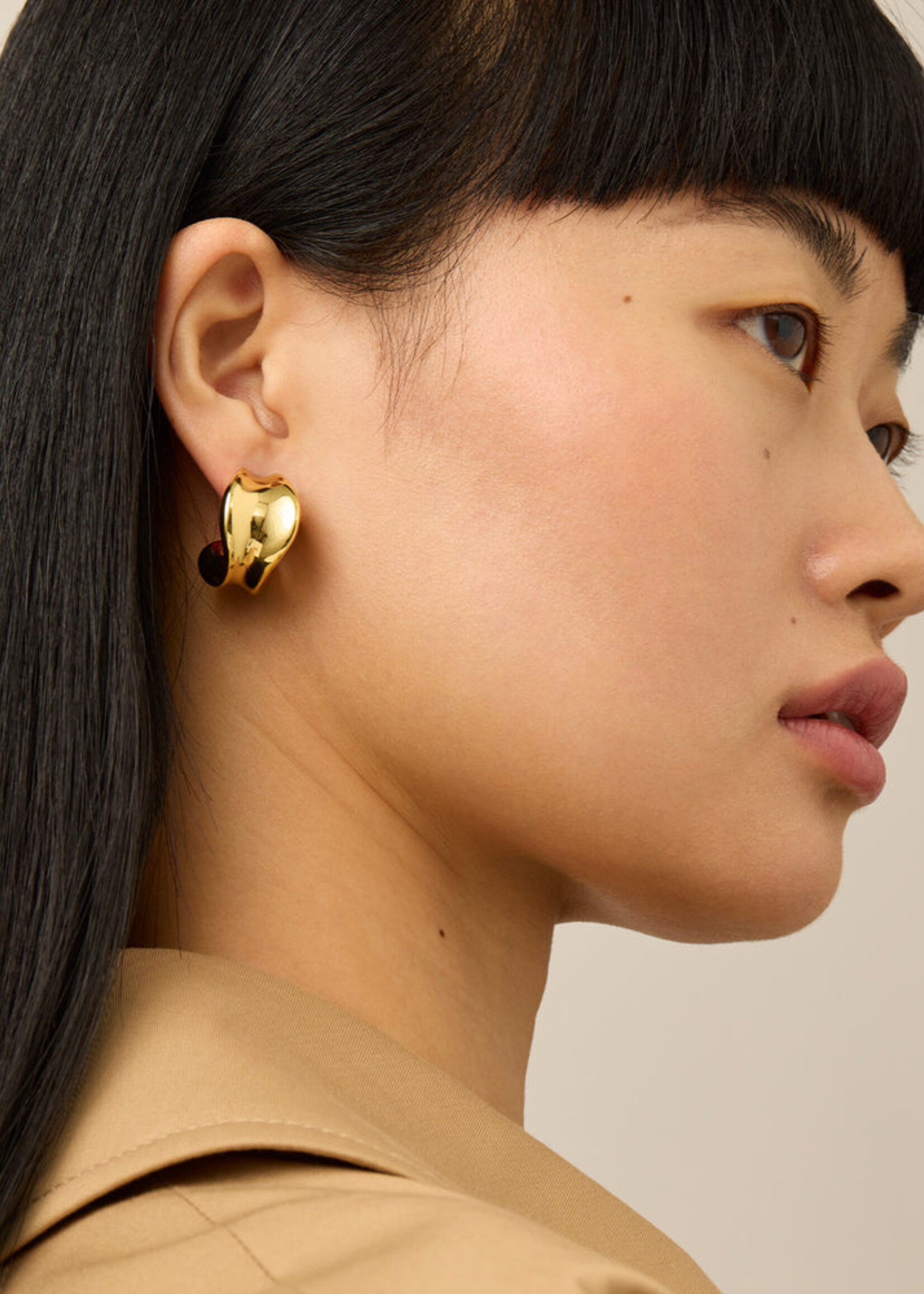 Jenny Bird Créoles Chunky Doune (Deux Couleurs)