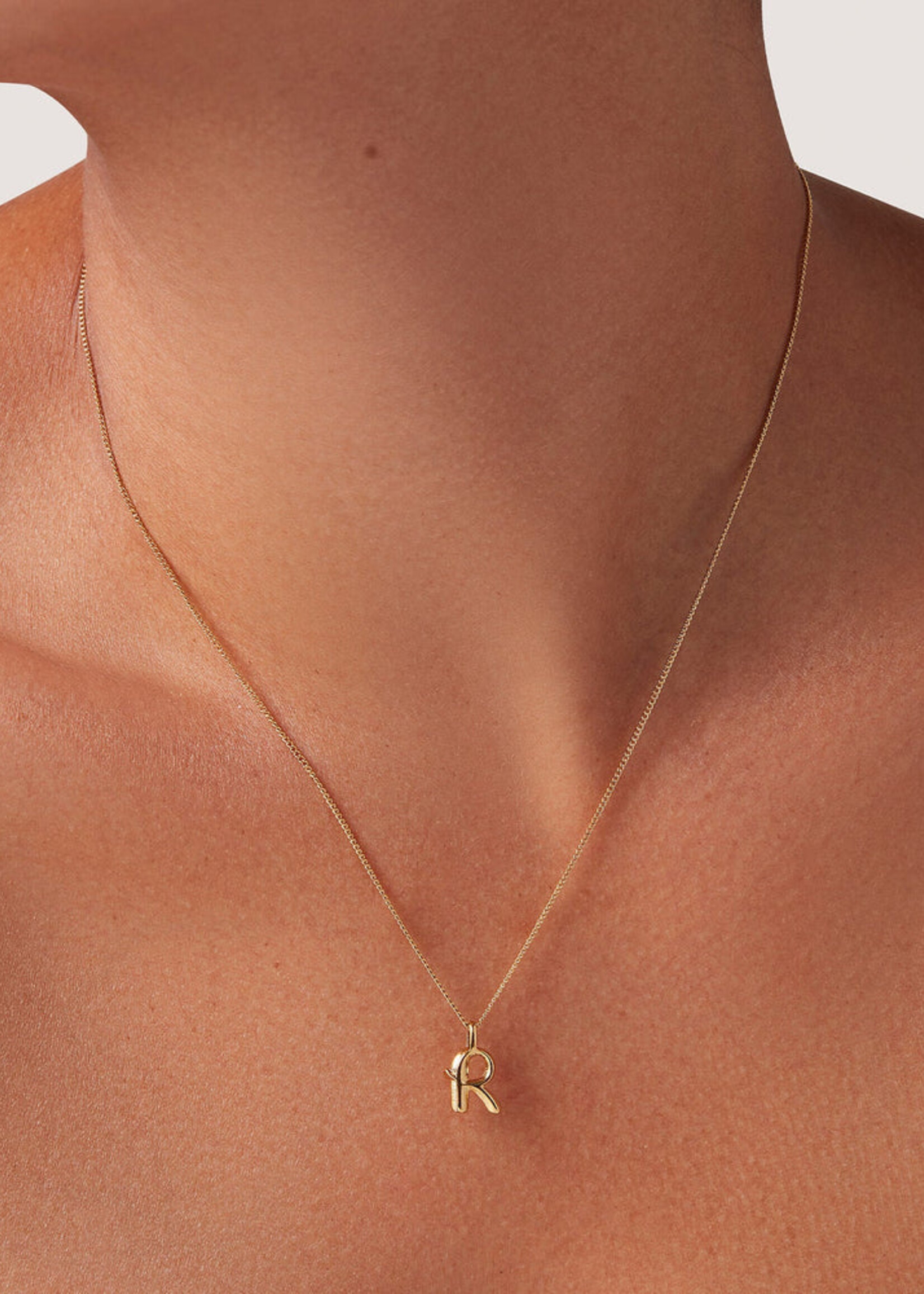 Jenny Bird Monogram Letters Necklace - Gold