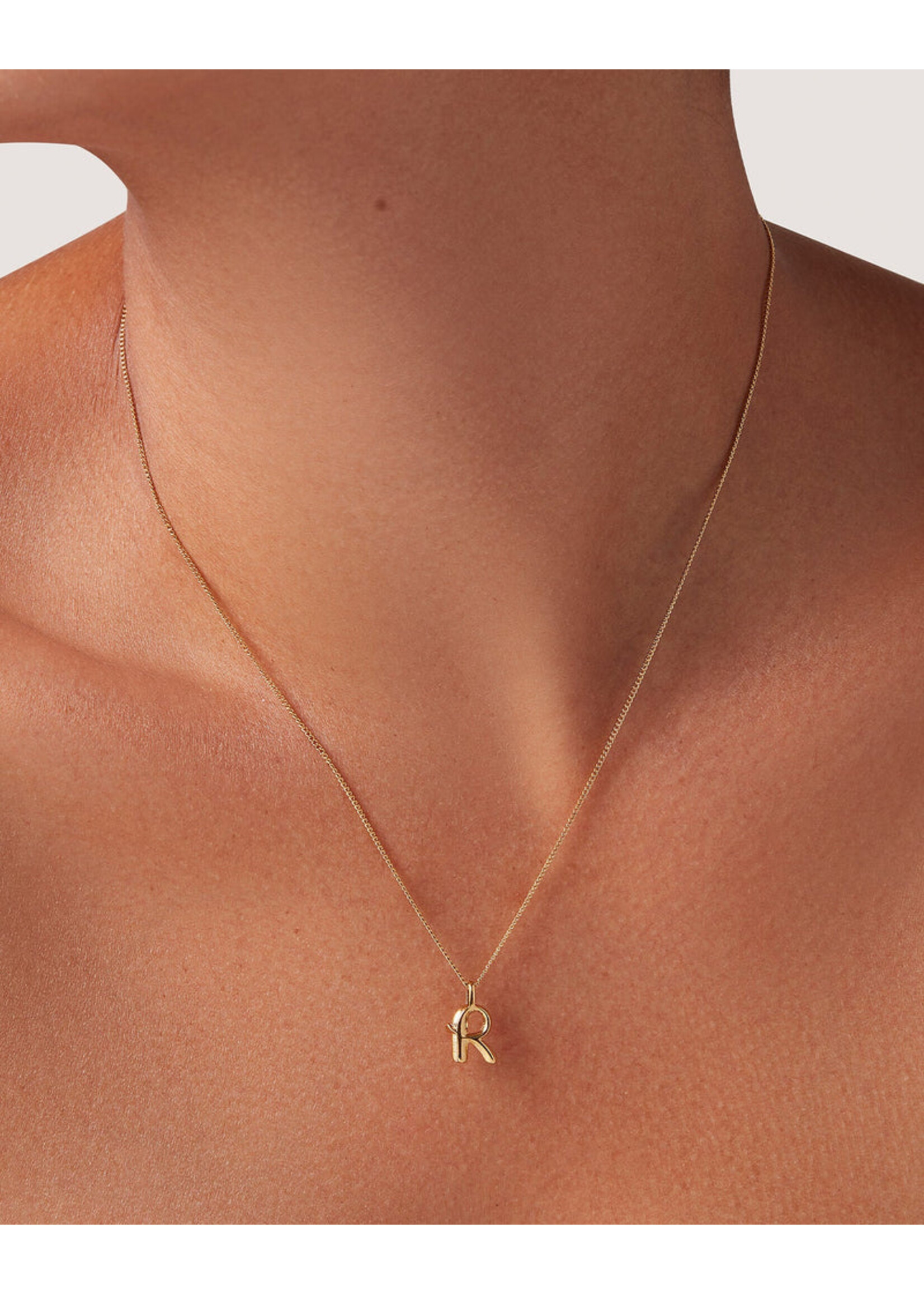 Jenny Bird Monogram Letters Necklace - Gold