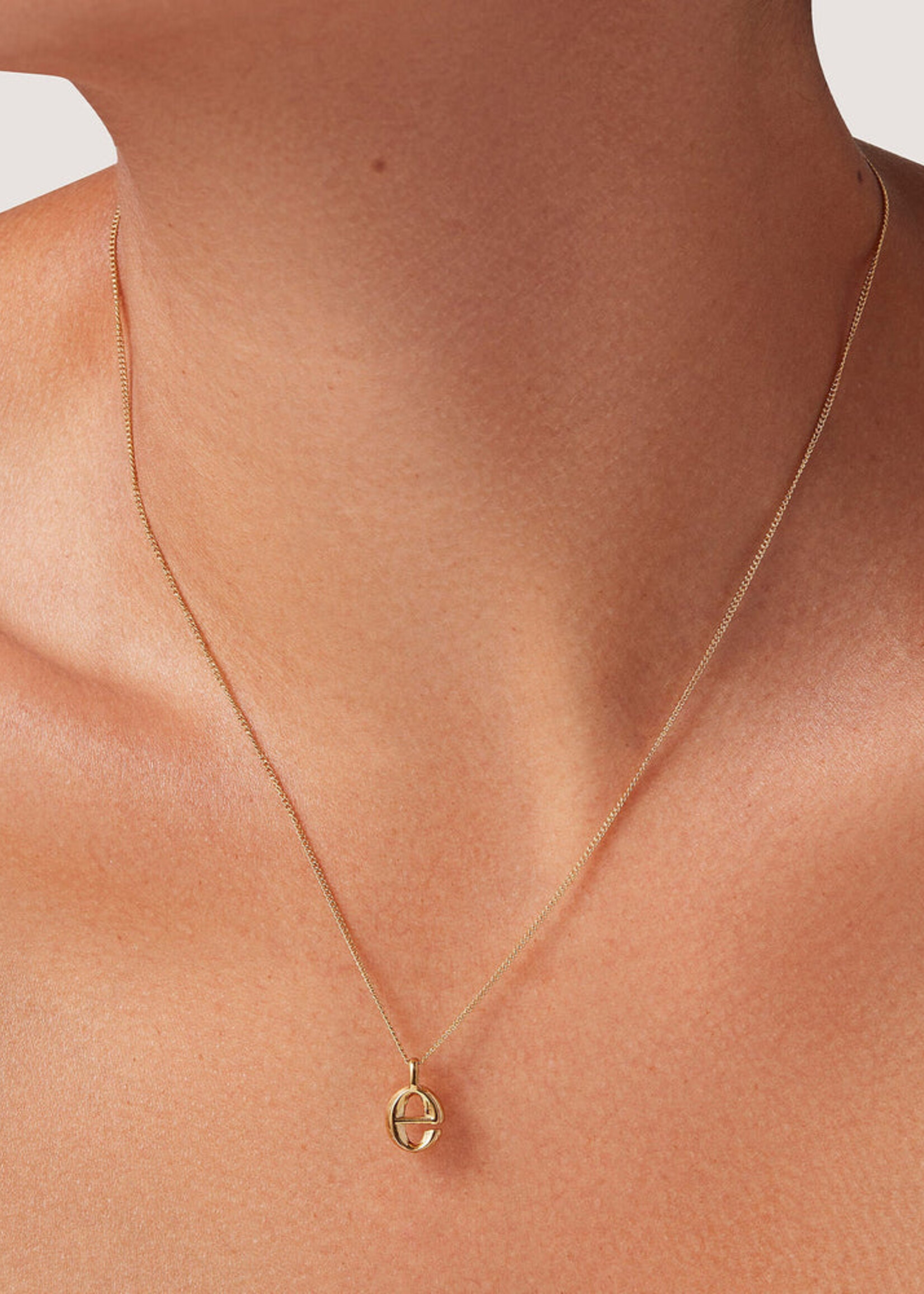 Jenny Bird Monogram Letters Necklace - Gold