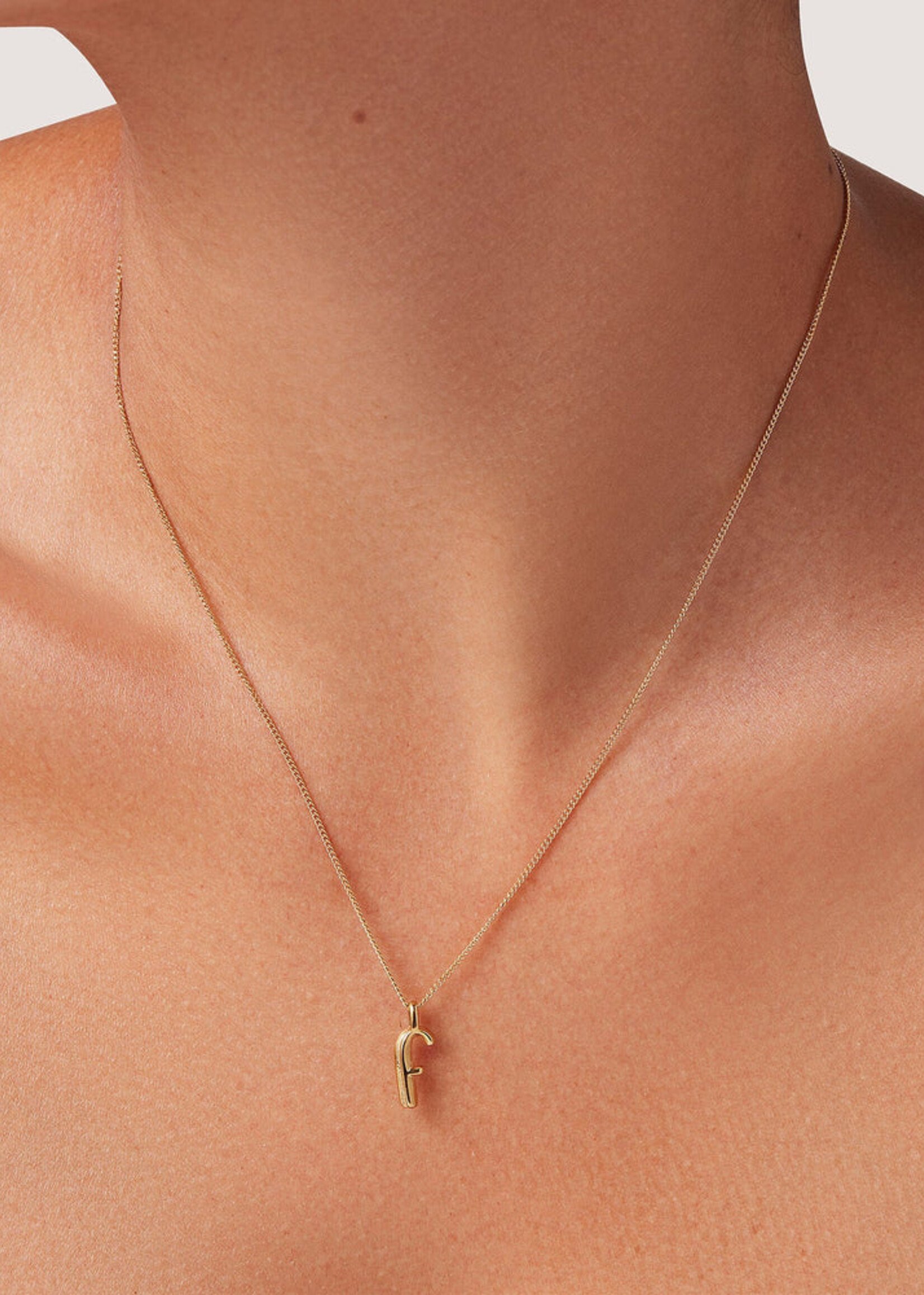 JennyBird Monogram Letters Necklace - Gold
