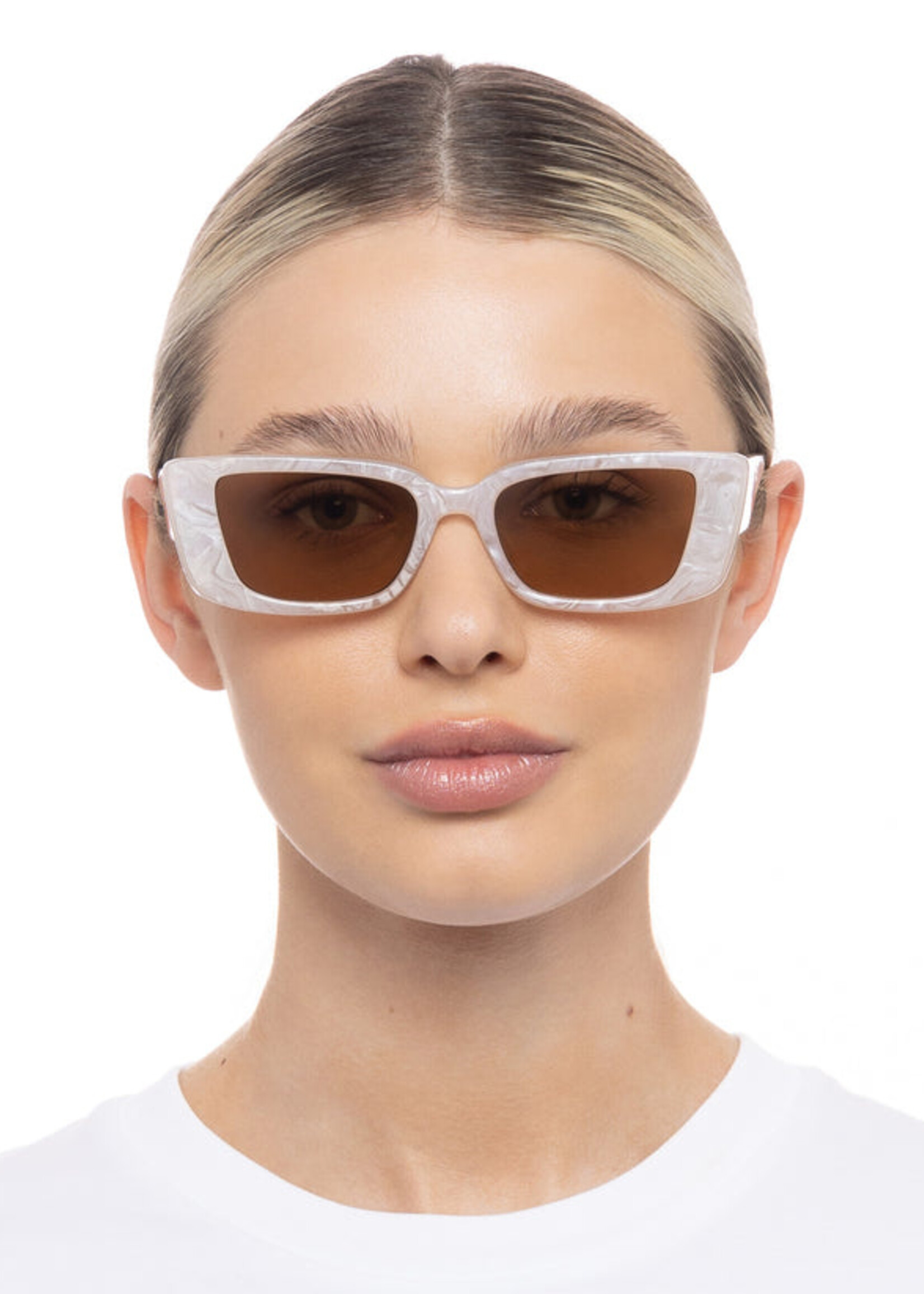 AIRE AIRE Lunettes De Soleil Novae - Lin Marbré