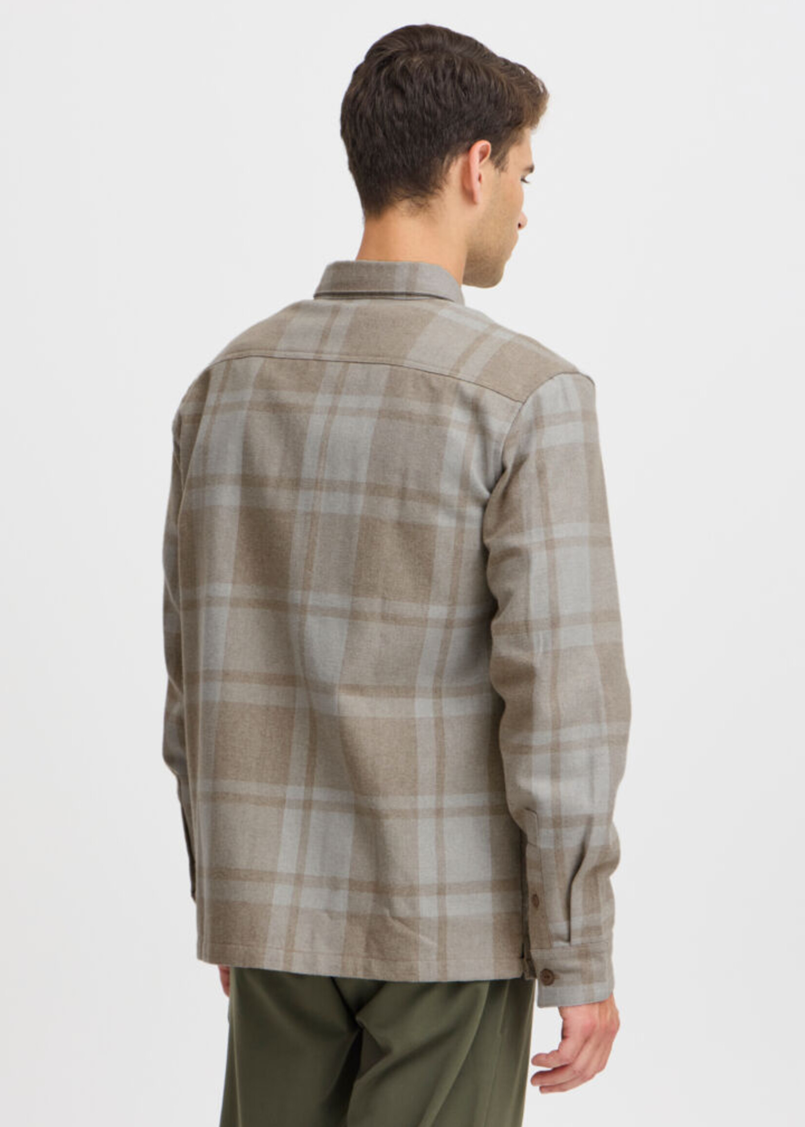 Casual Friday Casual Friday Surchemise À Carreaux Augusto LS - Mélange Vison Argenté