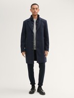 Tom Tailor Tom Tailor Manteau En Laine Avec Empiècement Amovible - Navy