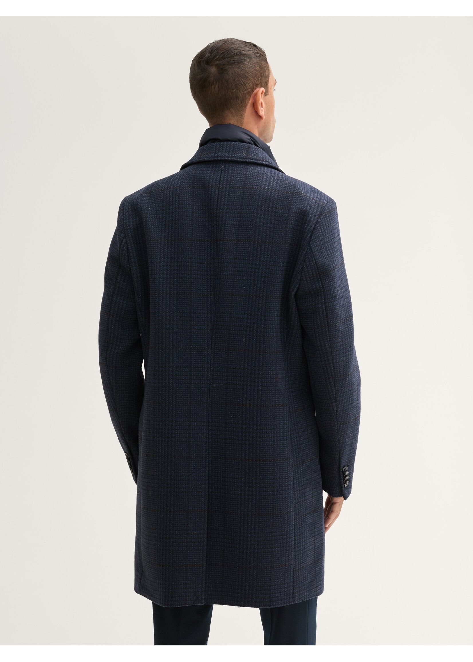 Tom Tailor Tom Tailor Manteau En Laine Avec Empiècement Amovible - Navy