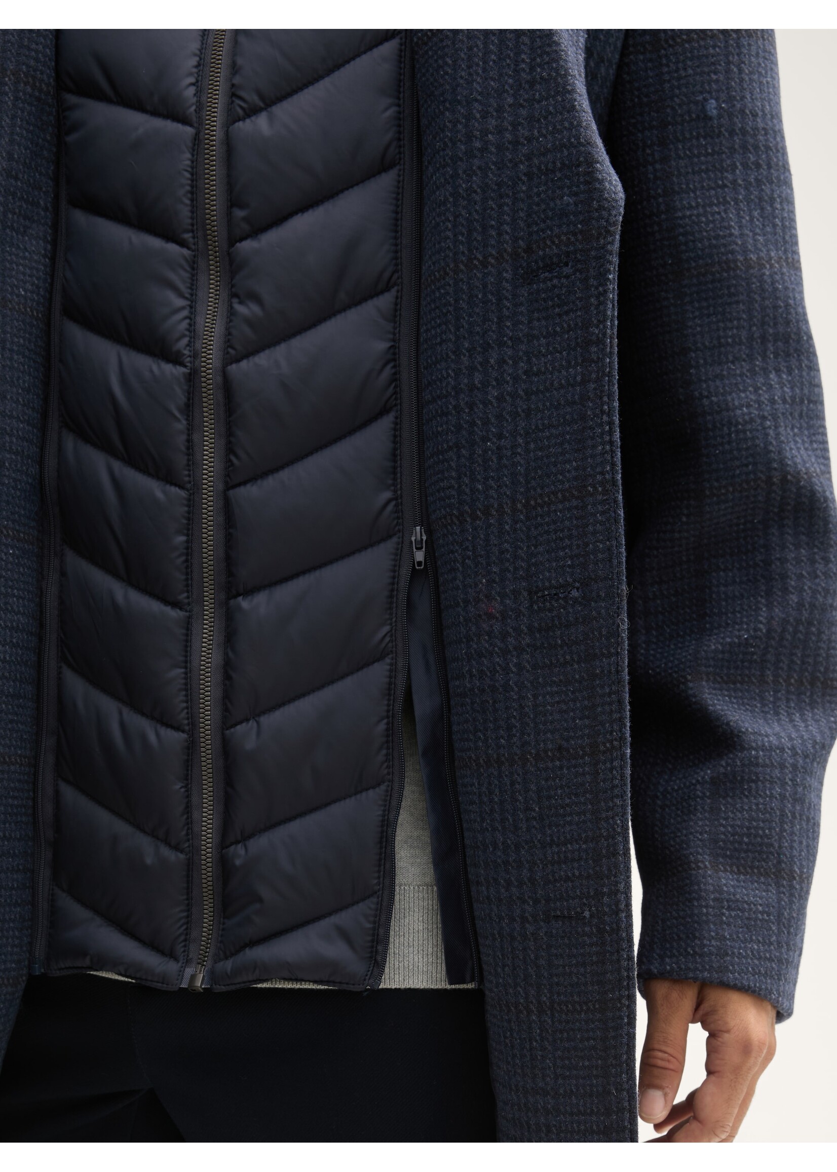 Tom Tailor Tom Tailor Casual Wool Coat 2 in 1 - Navy