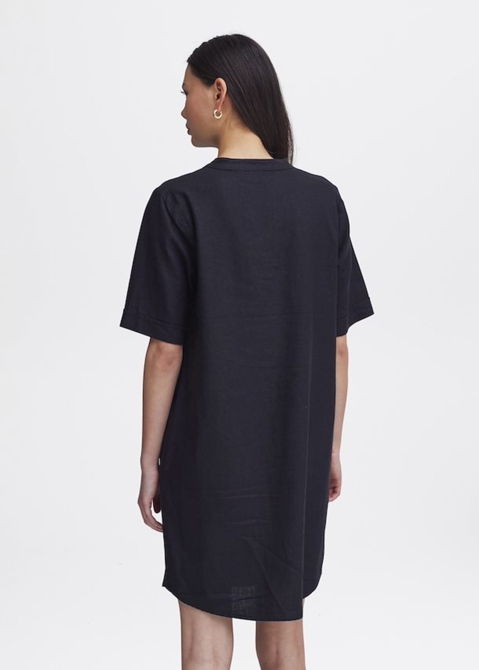 ICHI ICHI Robe IHLino - Mélange De Lin Noir