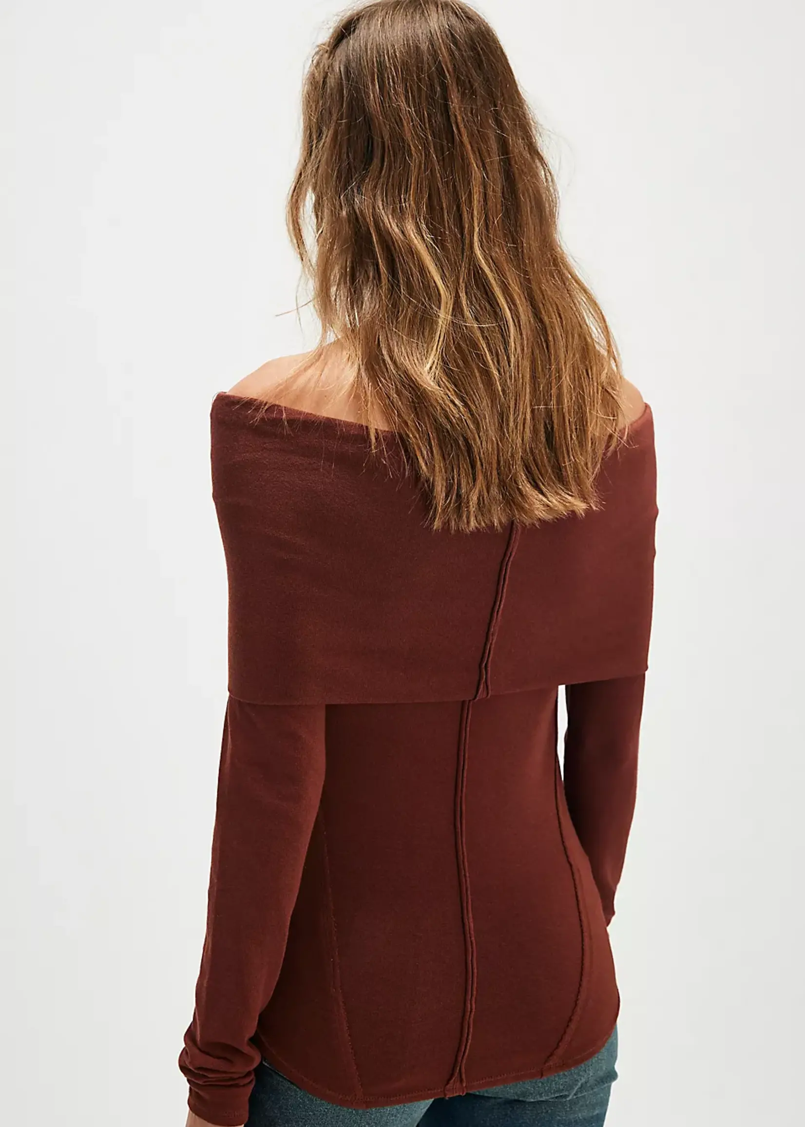 Free People Free People Iris Layering Top - Chocolat Fondant