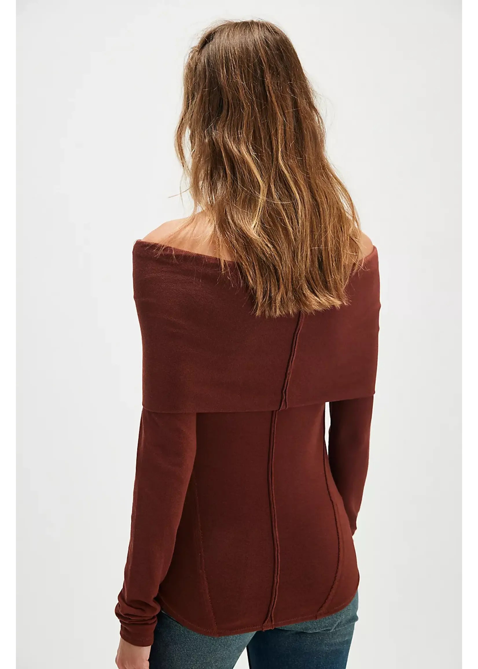 Free People Free People Iris Layering Top - Chocolat Fondant
