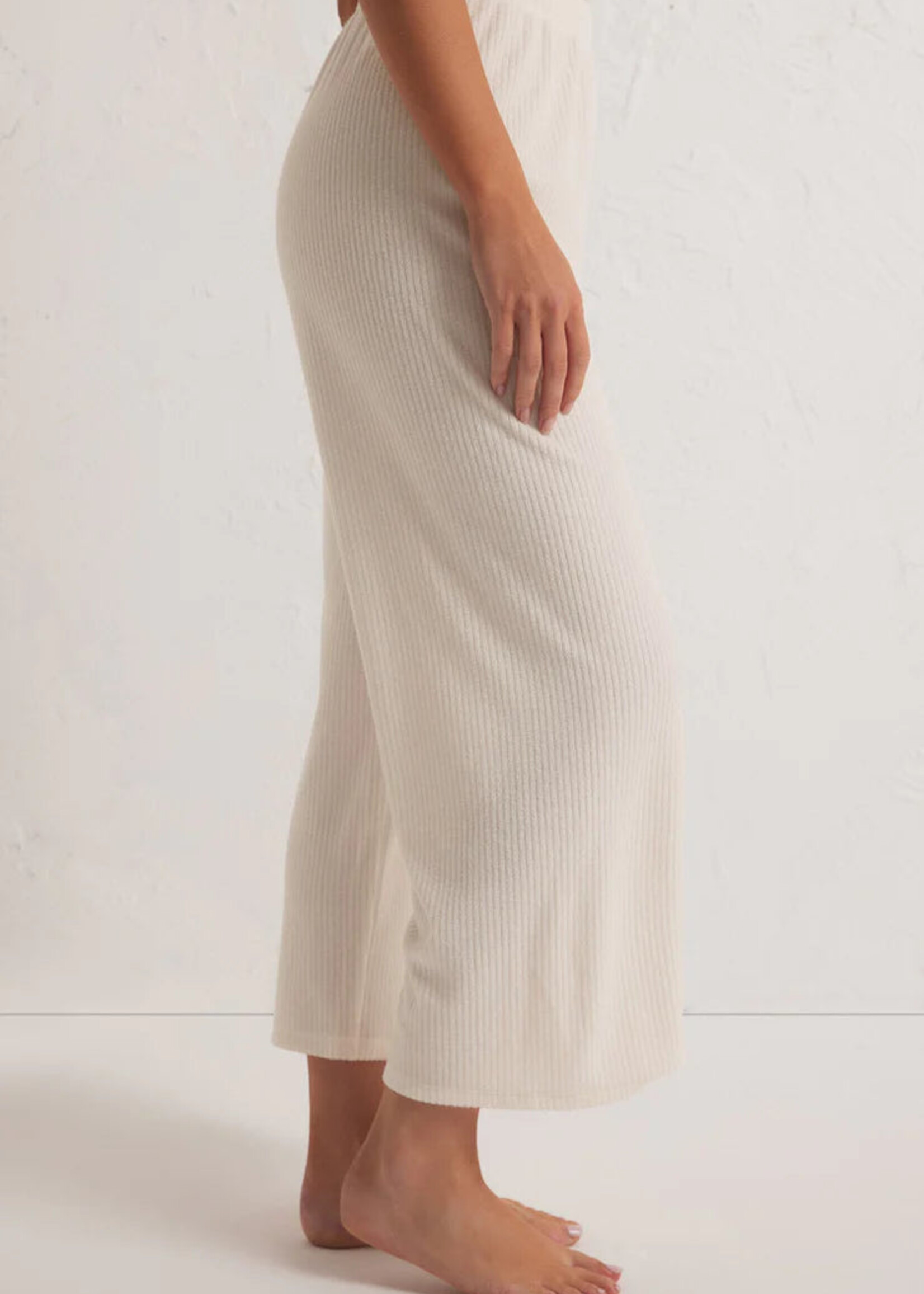 Z-Supply Z-Supply Pantalon Beachy Rib - Cloud Dancer