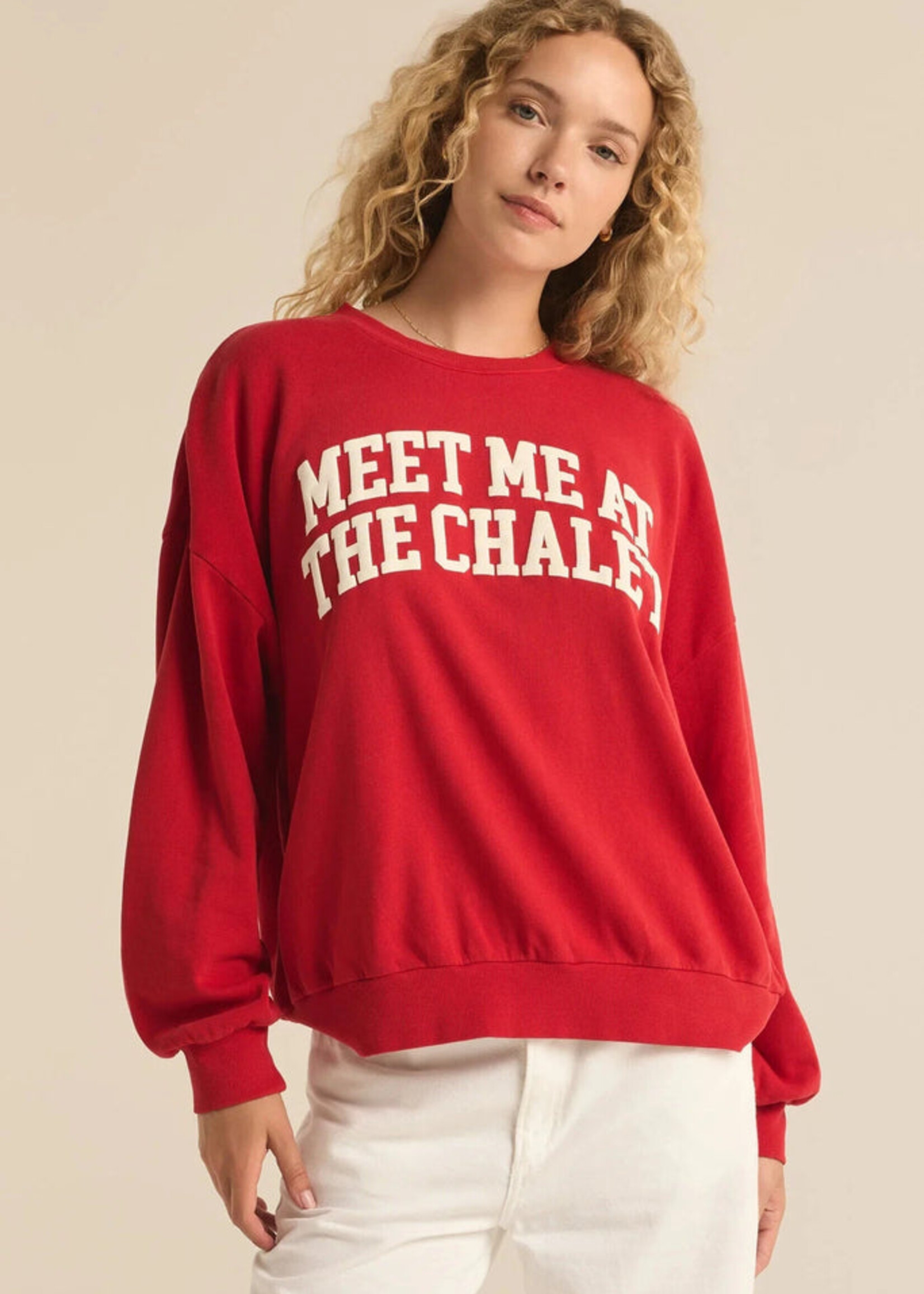 Z-Supply Z-Supply Sweat-Shirt Chalet Sunday - Haute Red