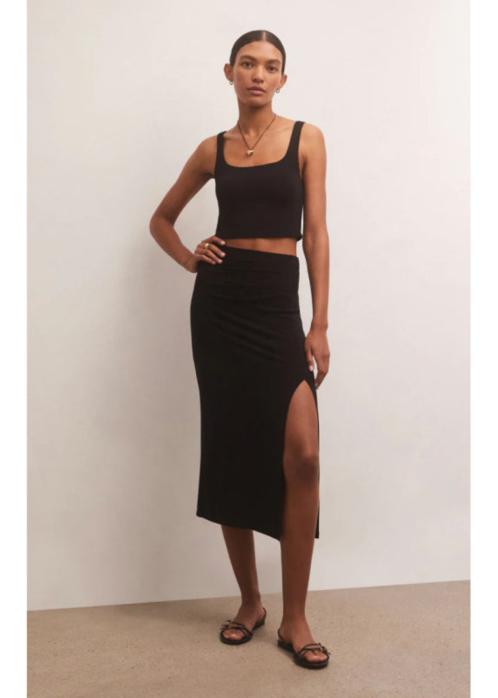 Z-Supply Z-Supply Jupe En Tricot Miley - Noir