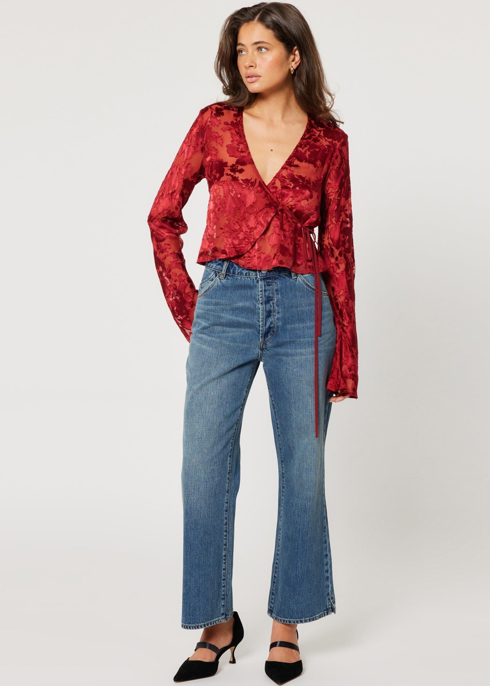 Rolla's Rolla's Rodeo Blouse Burnout - Ruby
