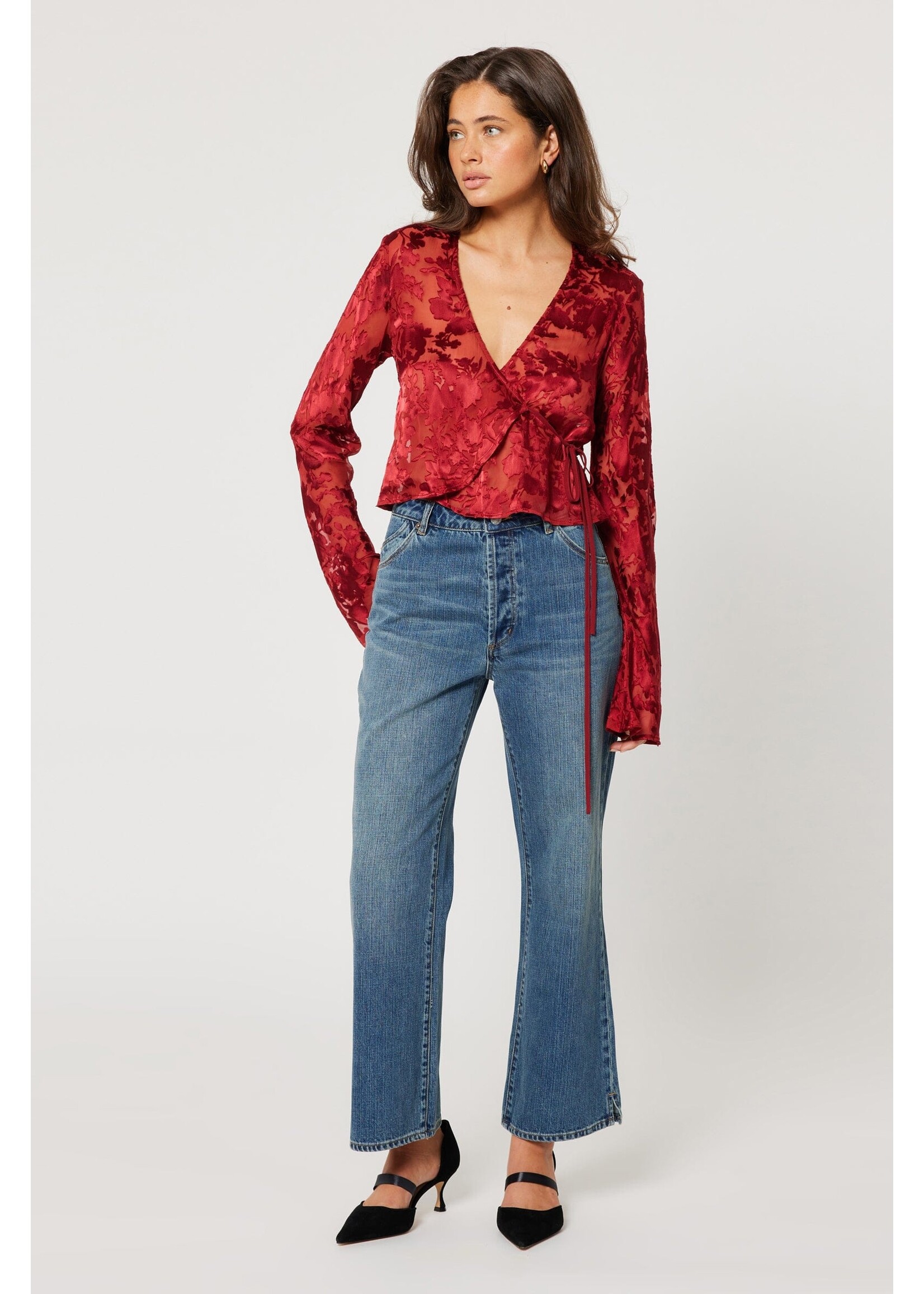 Rolla's Rolla's Rodeo Blouse Burnout - Ruby