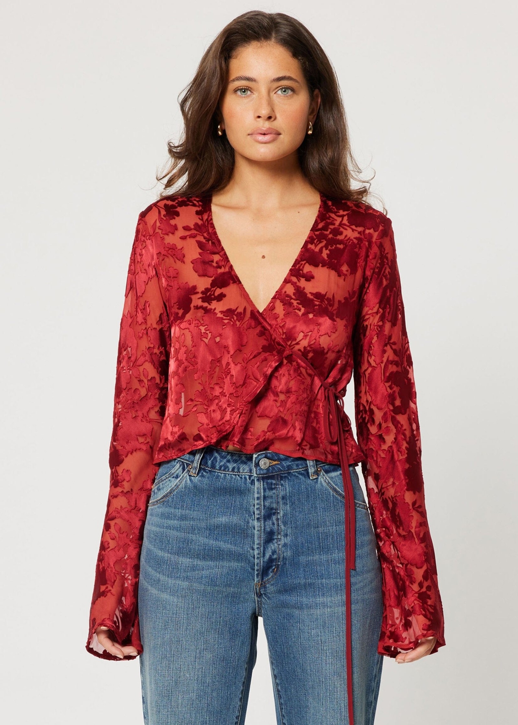 Rolla's Rolla's Rodeo Blouse Burnout - Ruby