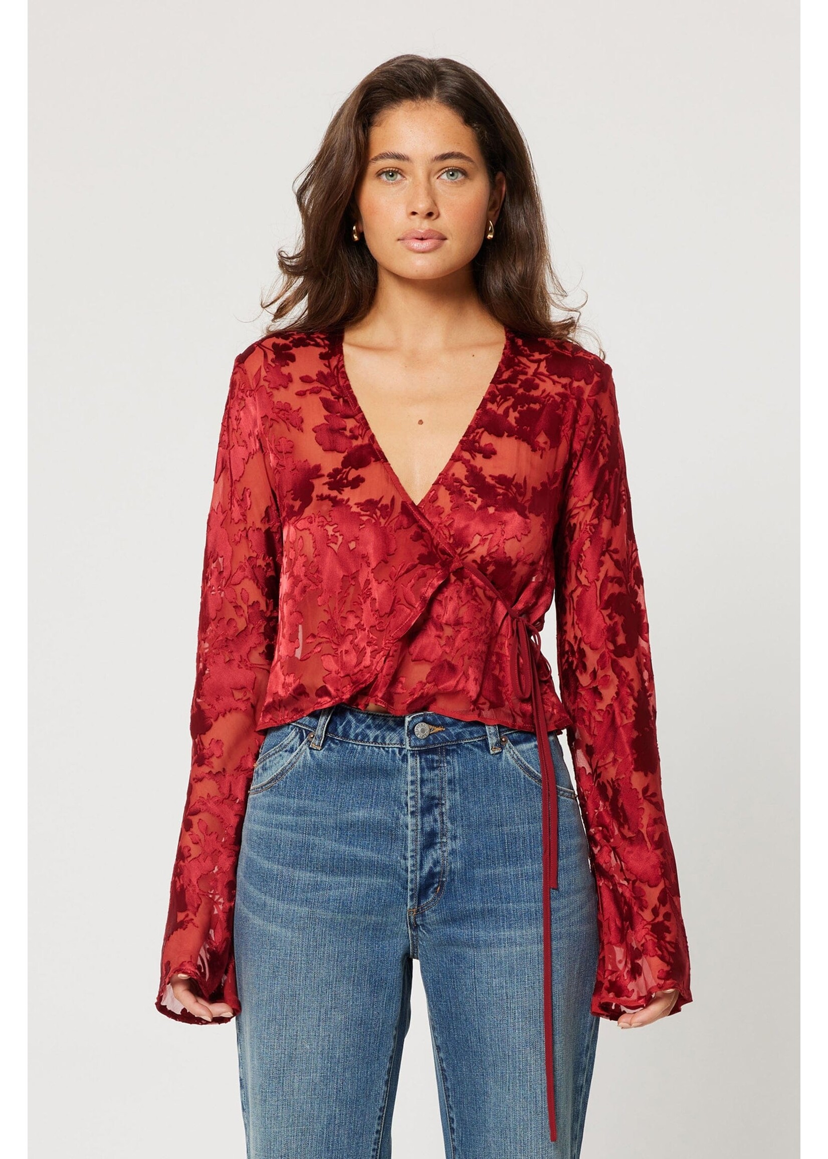 Rolla's Rolla's Rodeo Blouse Burnout - Ruby