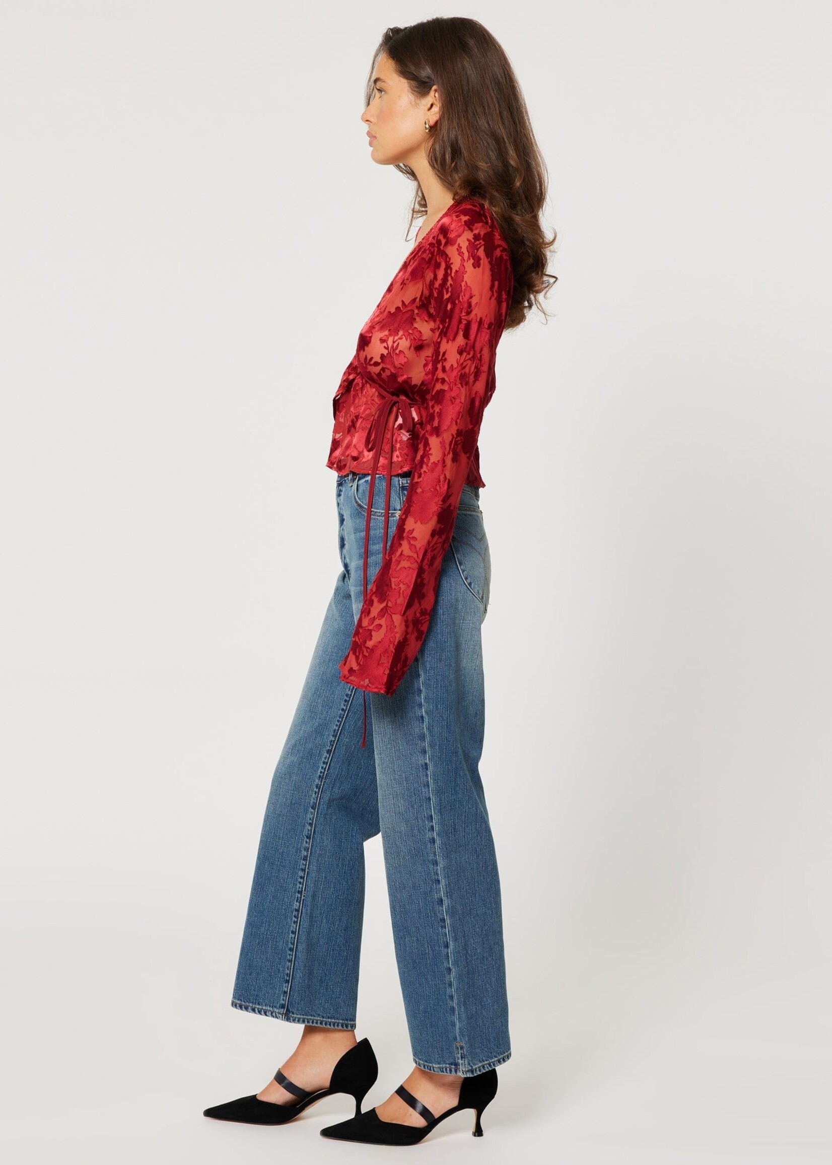 Rolla's Rolla's Rodeo Blouse Burnout - Ruby