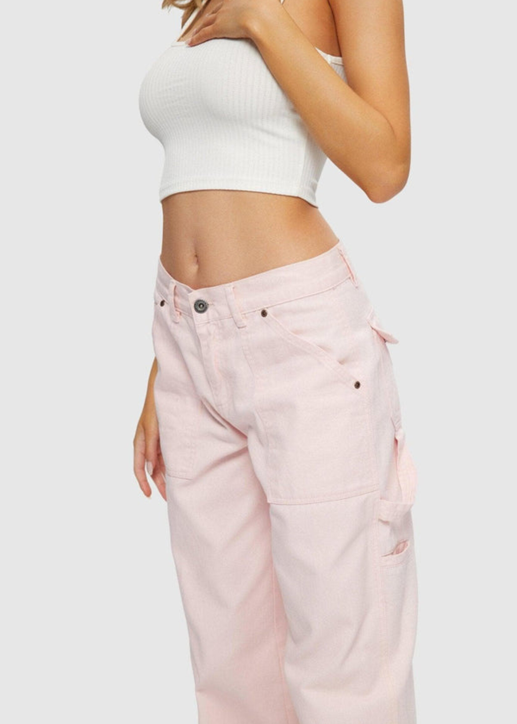Kuwalla Kuwalla Baggy Lo-Rise Carpenter - Sky Pink