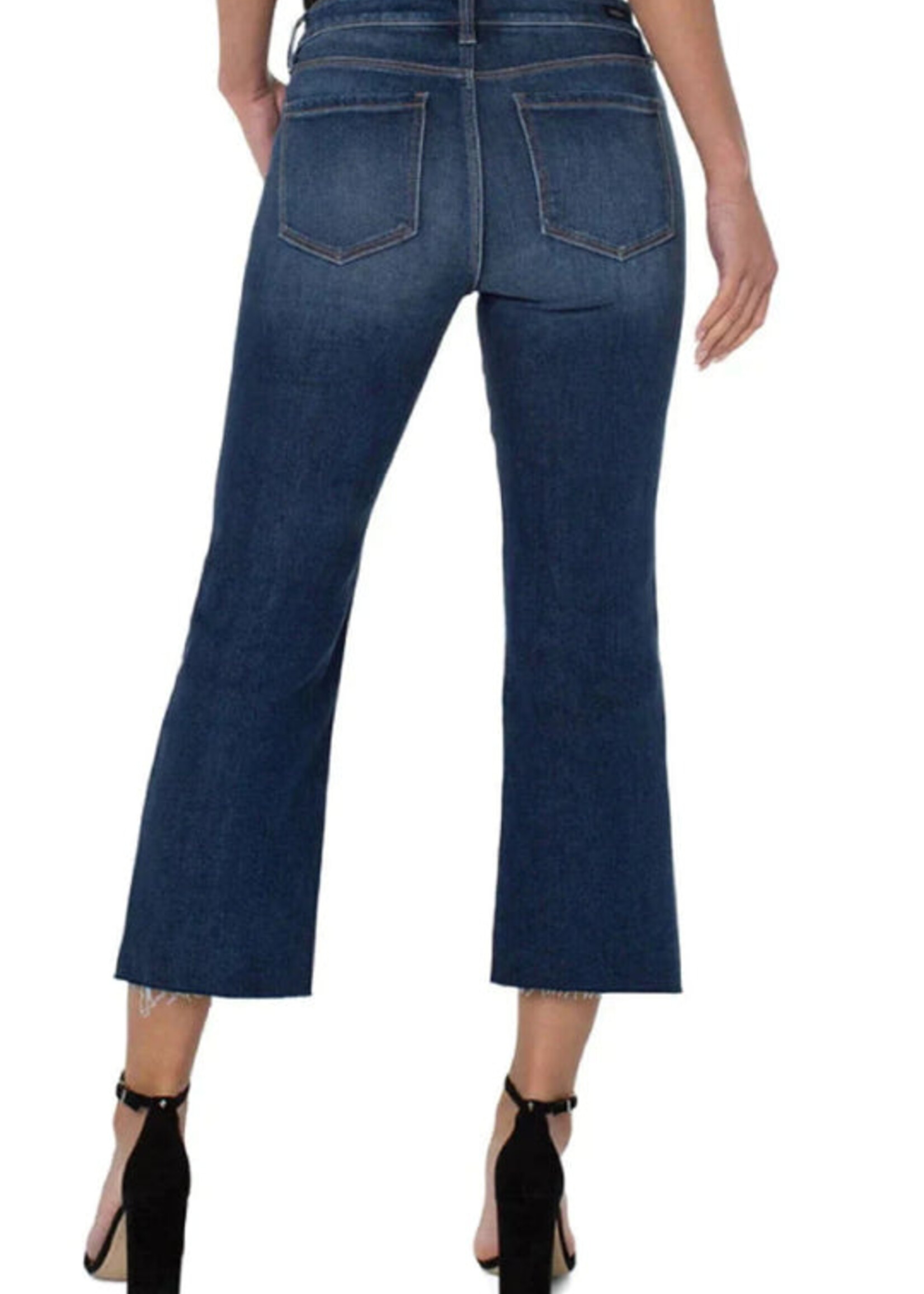 Liverpool Liverpool Hannah Cropped Flare W/ Cut Hem - Humphreys