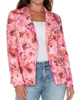 Liverpool Liverpool Notch Collar Blazer - Pink Punch Rose
