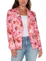 Liverpool Liverpool Notch Collar Blazer - Pink Punch Rose