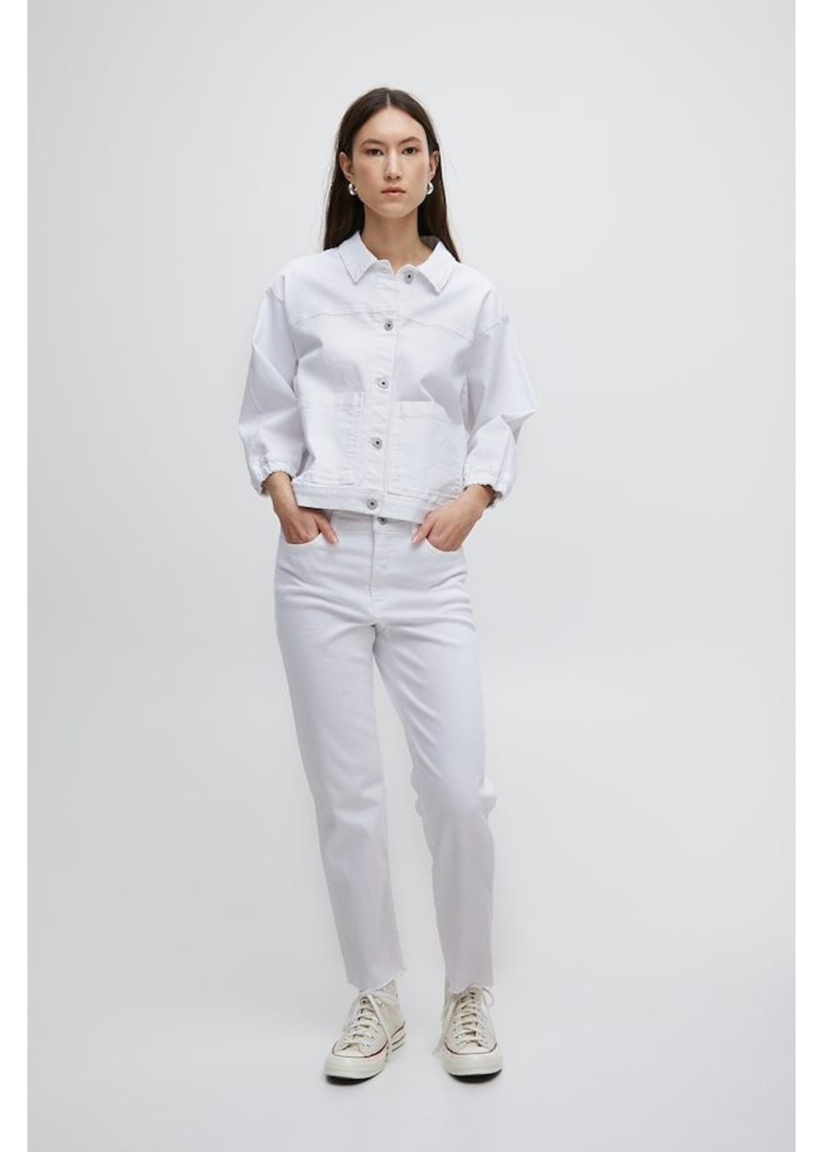 ICHI ICHI Casual Jacket IHZIGGY - Bright White
