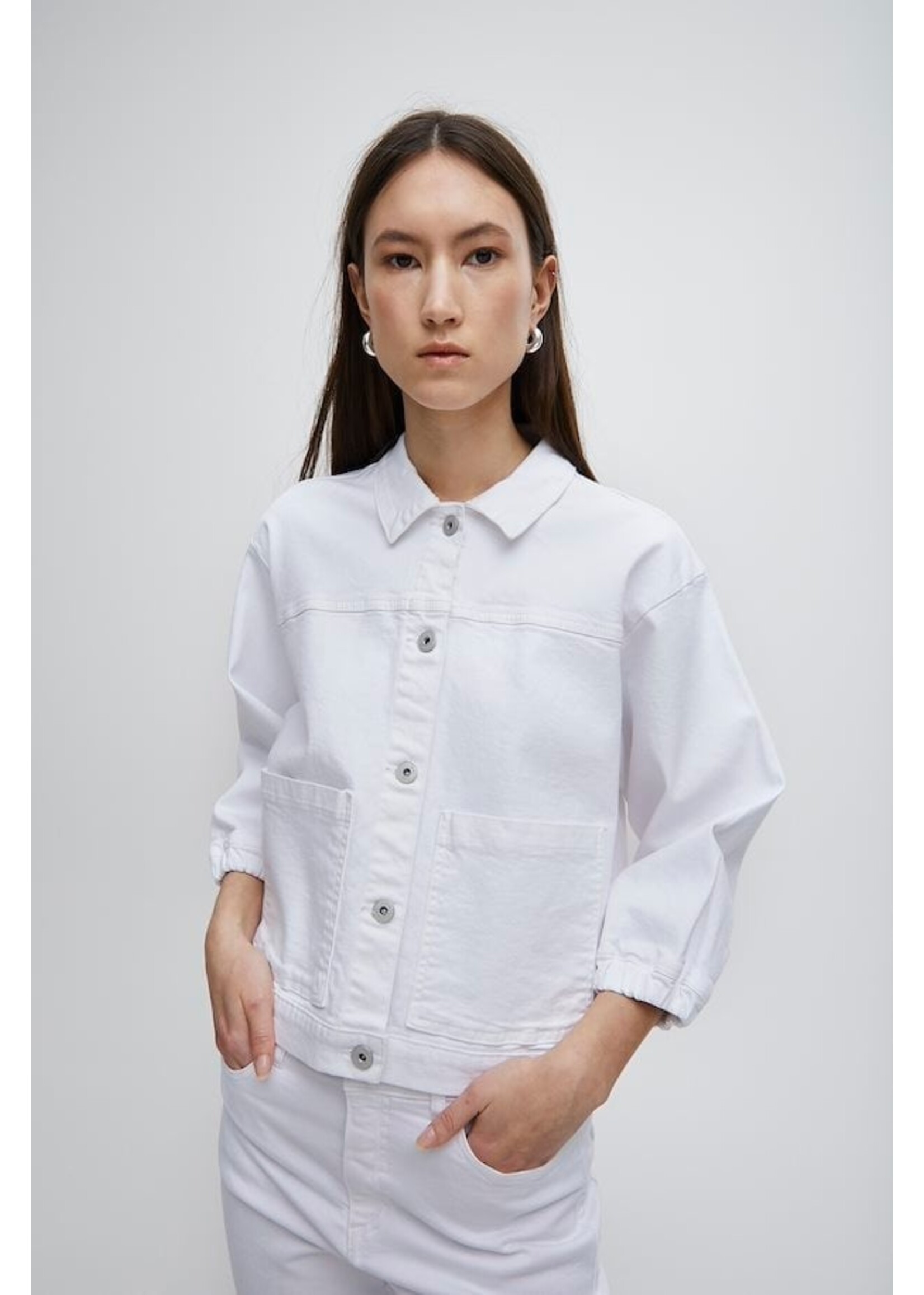 ICHI ICHI Veste Décontractée IHZIGGY - Blanc Brillant