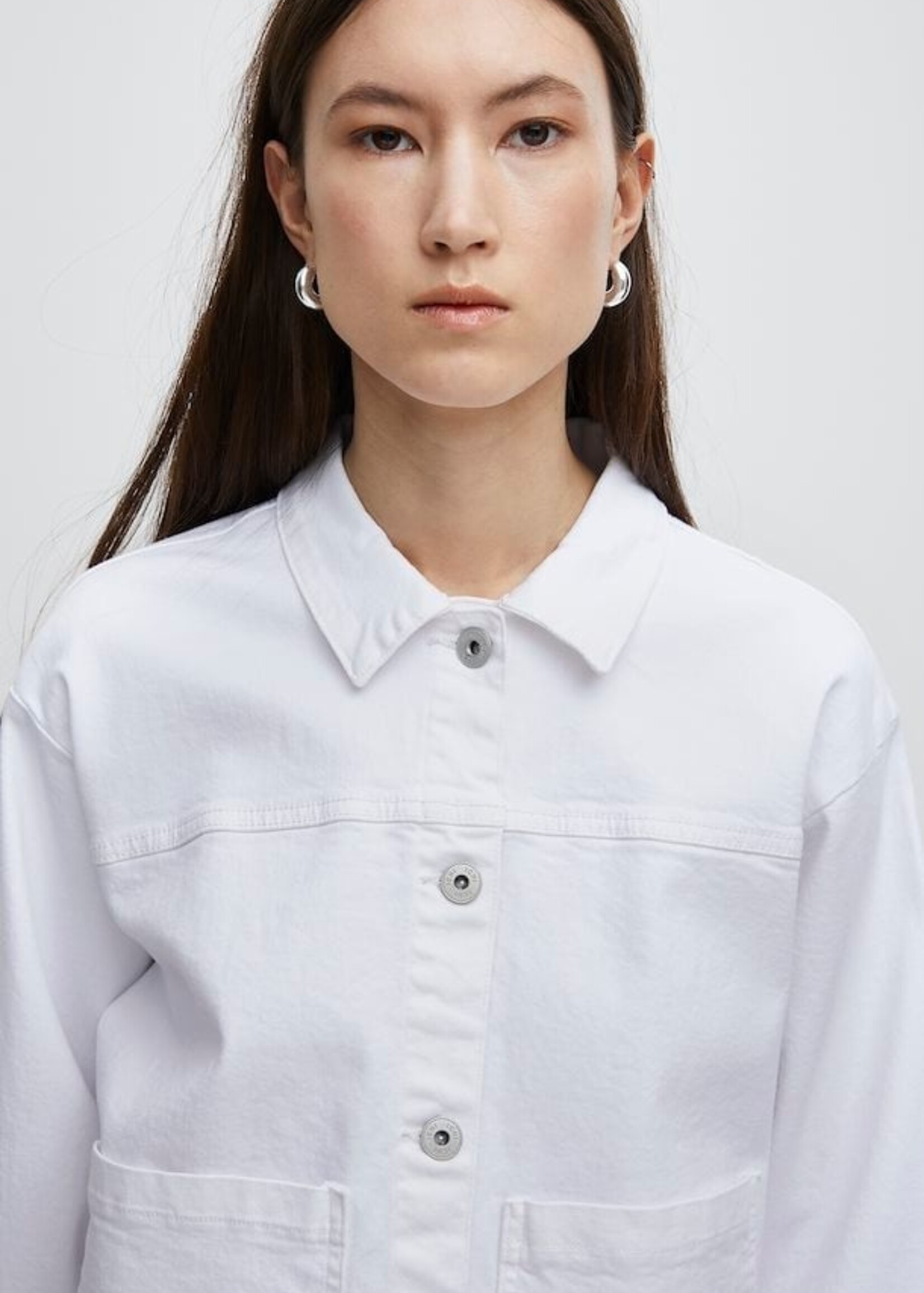 ICHI ICHI Veste Décontractée IHZIGGY - Blanc Brillant