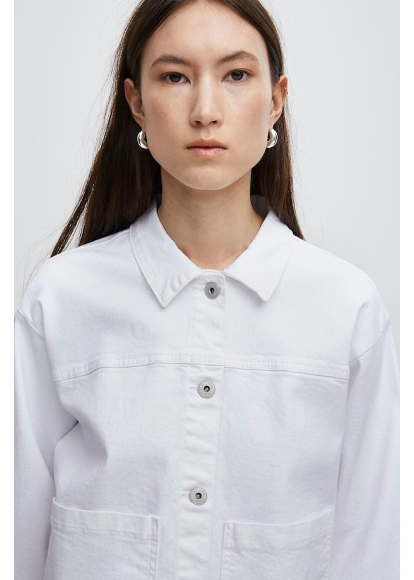 ICHI ICHI Casual Jacket IHZIGGY - Bright White