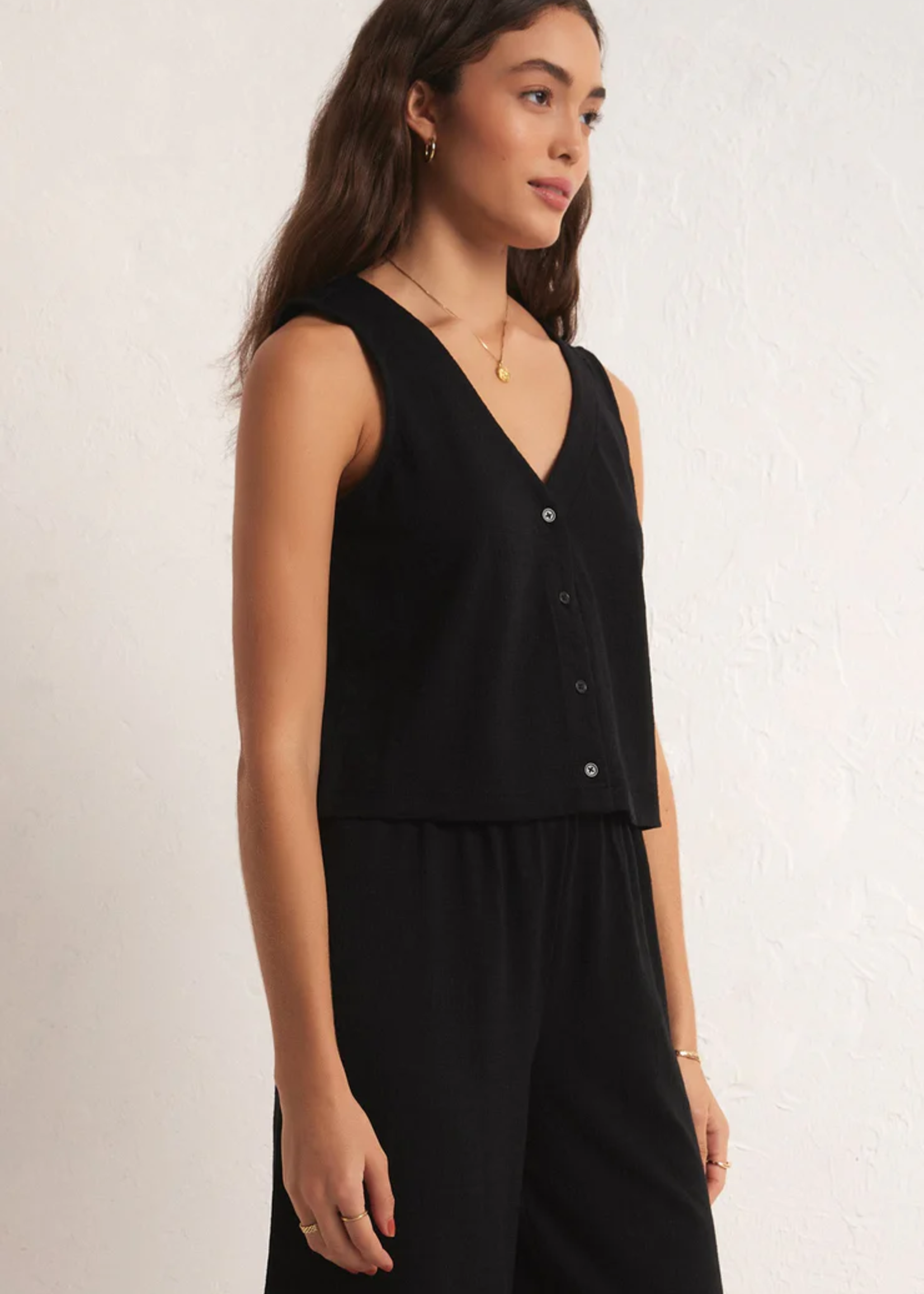 Z-Supply Z-Supply Solace Textured Slub Tank - Black