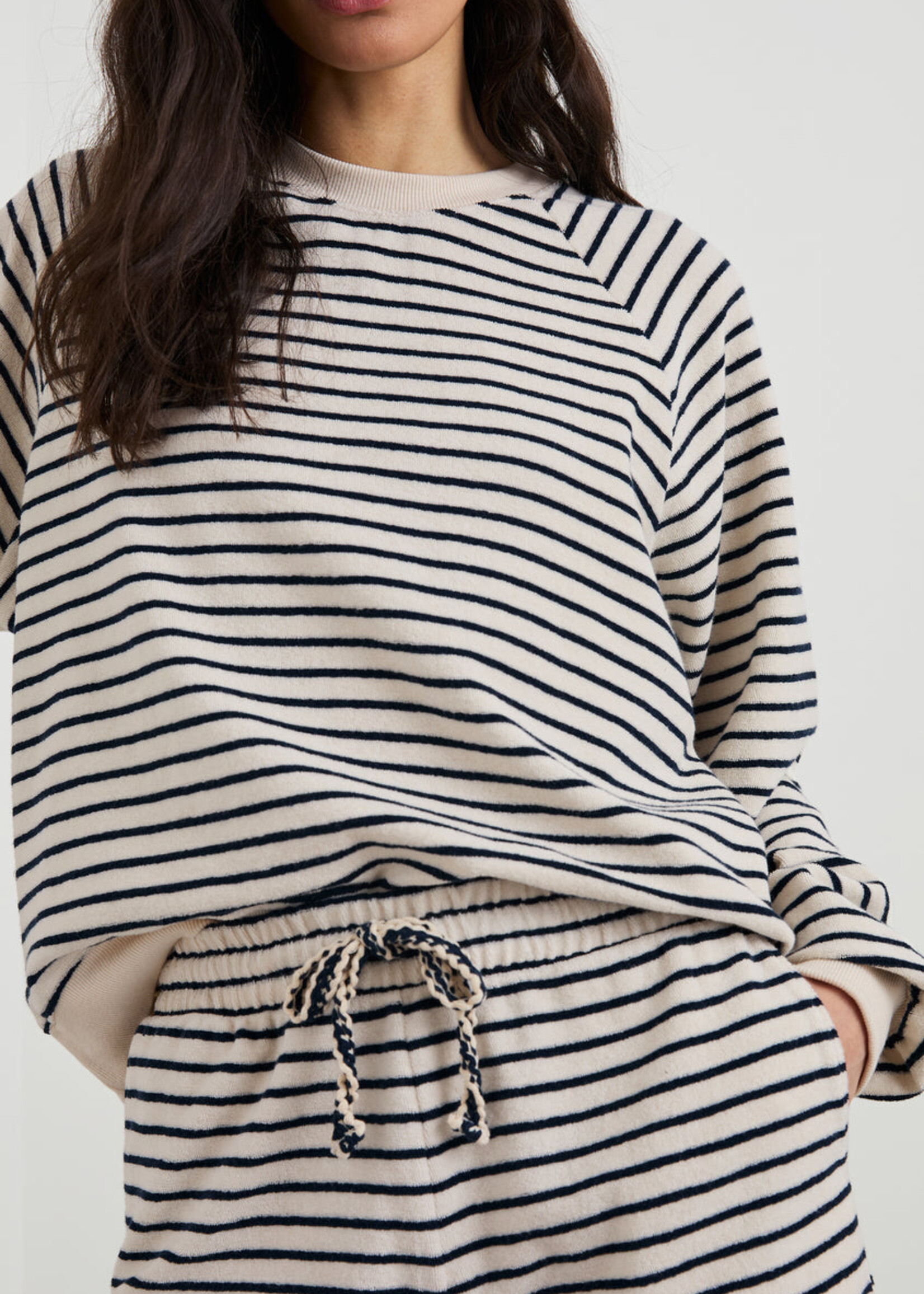 Rails Rails Sweatshirt Theron - Sailor Stripe Terry Towel