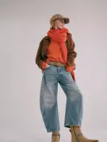 Free People Free People Jean Taille Mi-Haute Good Luck - Ultra Light Beam