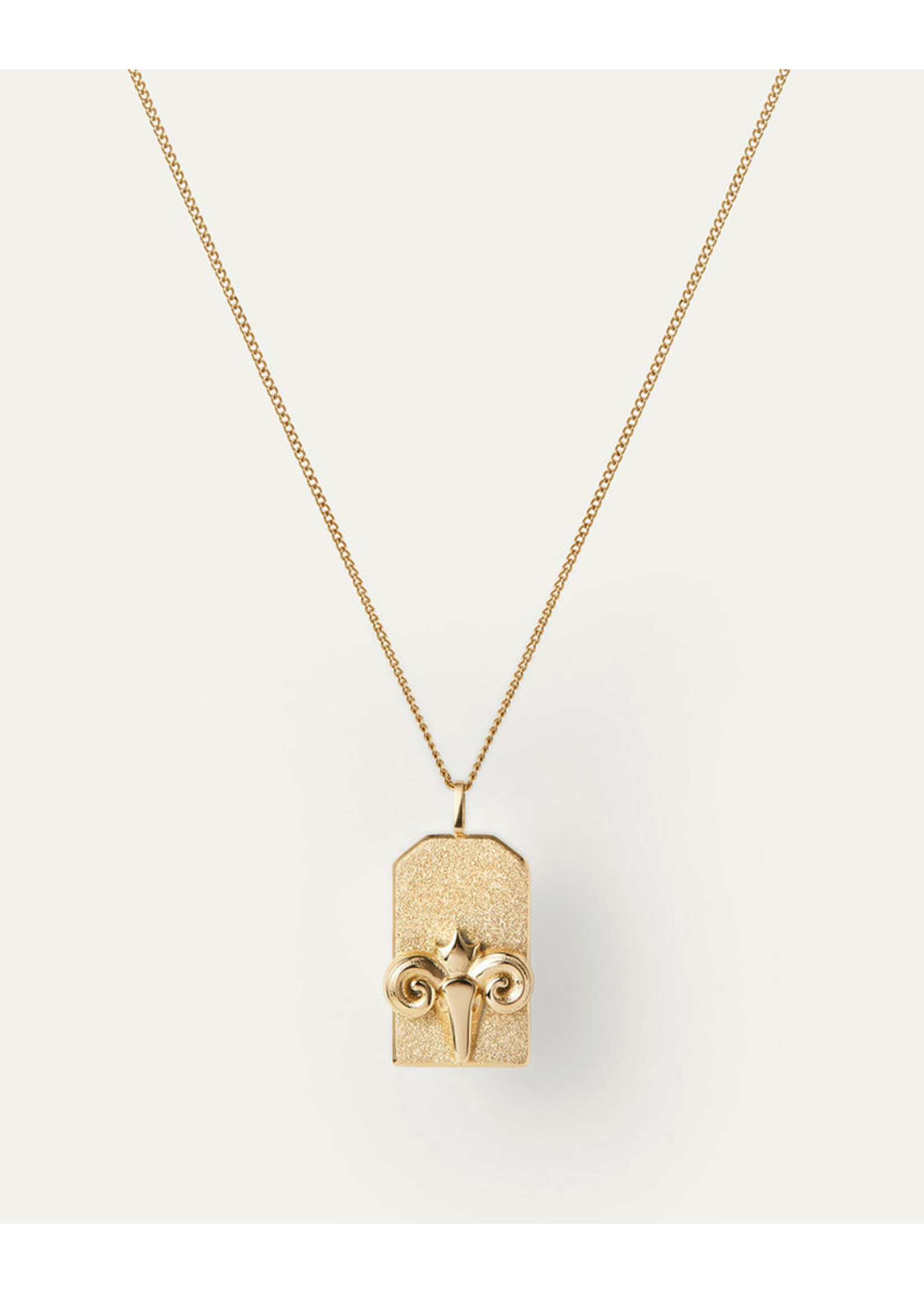 Jenny Bird Collier Pendentif Zodiaque (Bélier) - Or